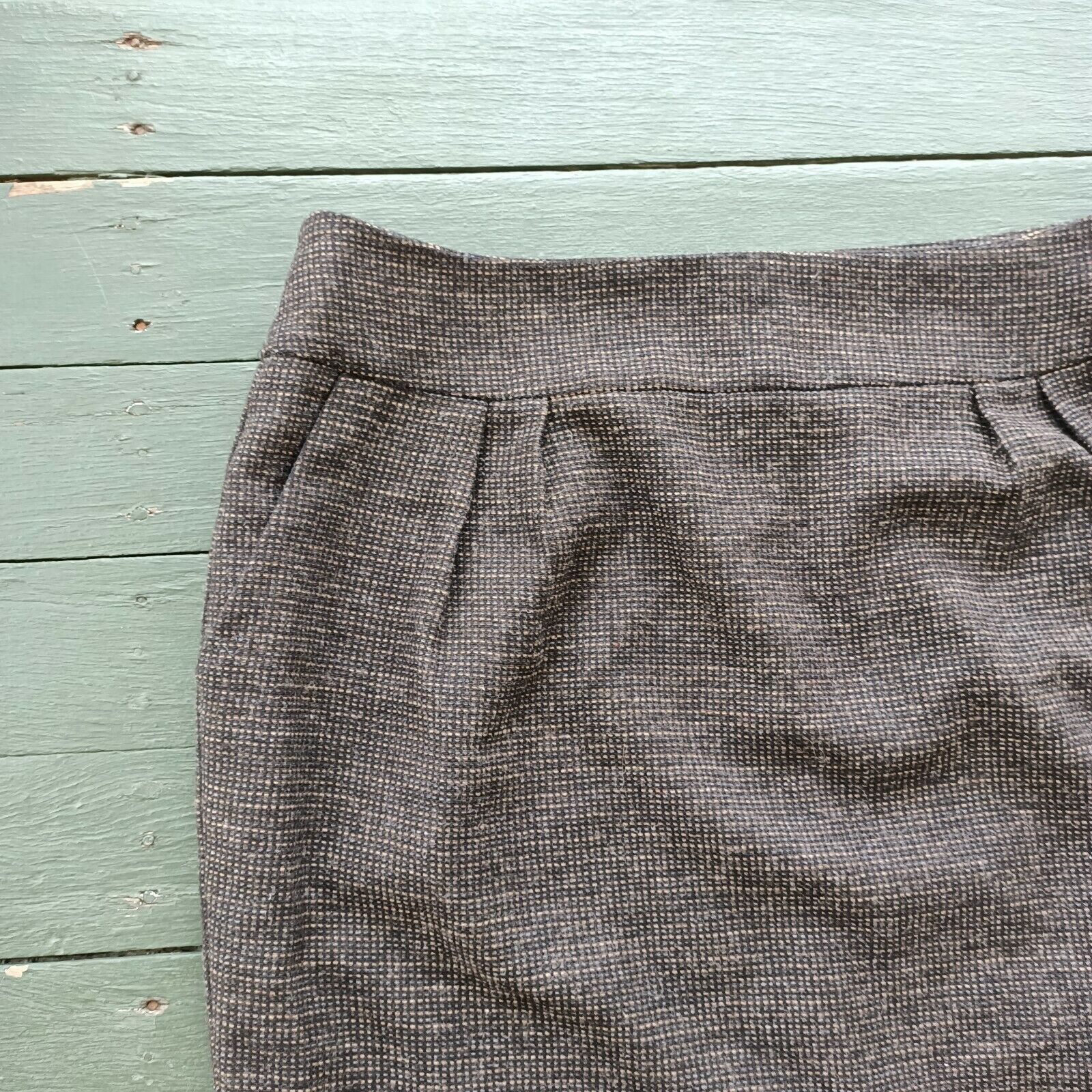 Man Made In Australia × Vintage Vintage Portmans Knit Pleated High Waist Skirt Size 34" / US 12 / IT 48 - 3 Thumbnail