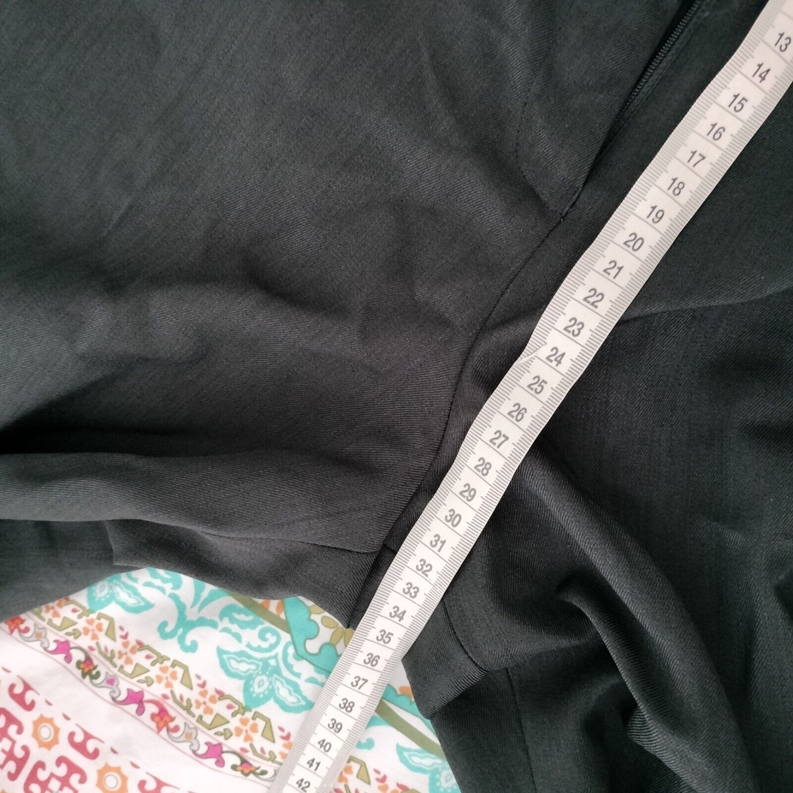 Vintage Vintage Y2K Pants Black Straight Leg High Waist Cigarette Size 34" / US 12 / IT 48 - 9 Thumbnail