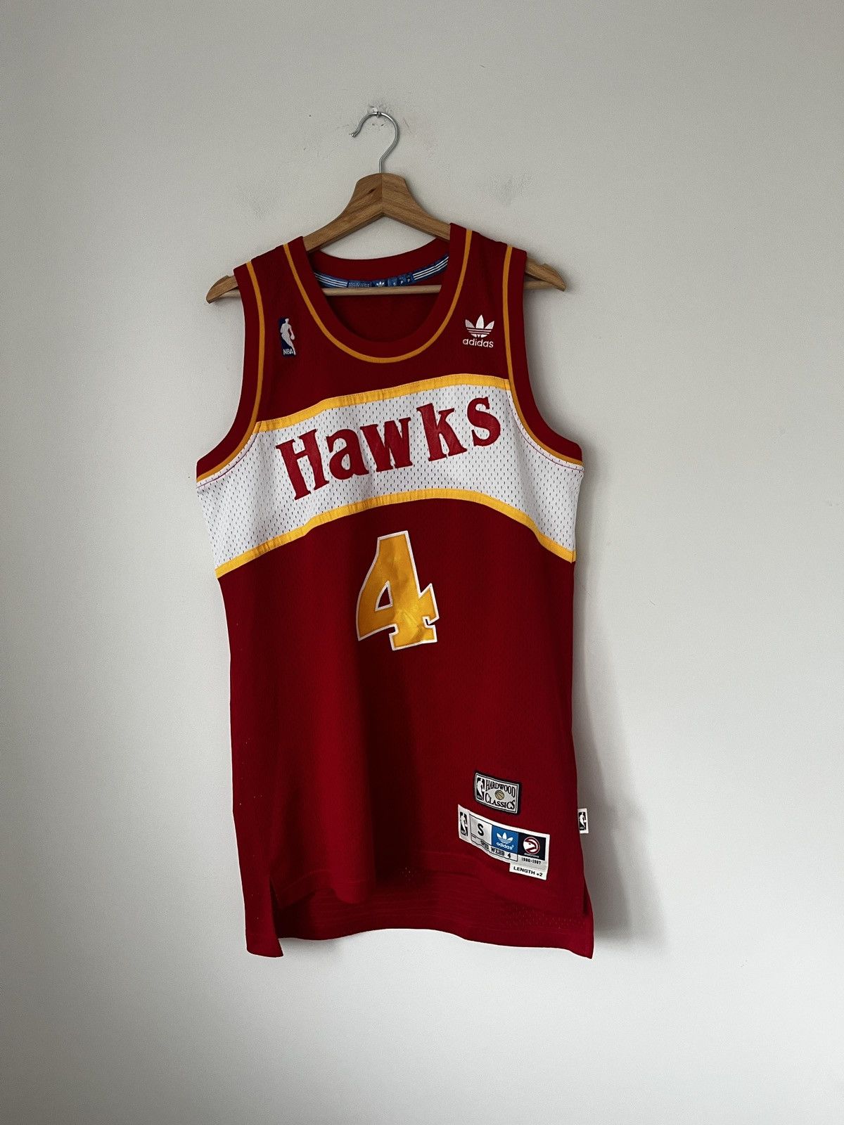 Adidas × NBA Adidas WEBB Hawks vintage Jersey tank top NBA | Grailed