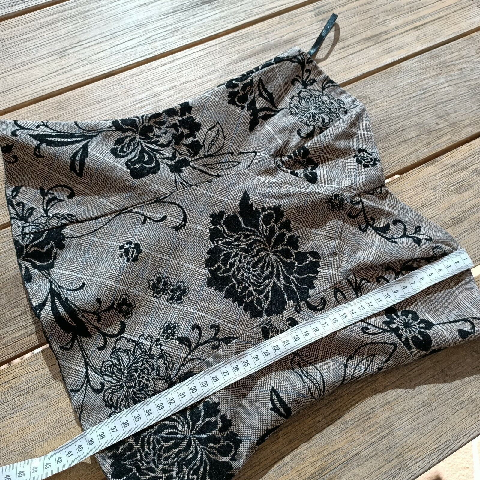 Designer Review Vintage 90s Y2KCorset Top Floral Velvet Houndstooth Size S / US 4 / IT 40 - 10 Thumbnail