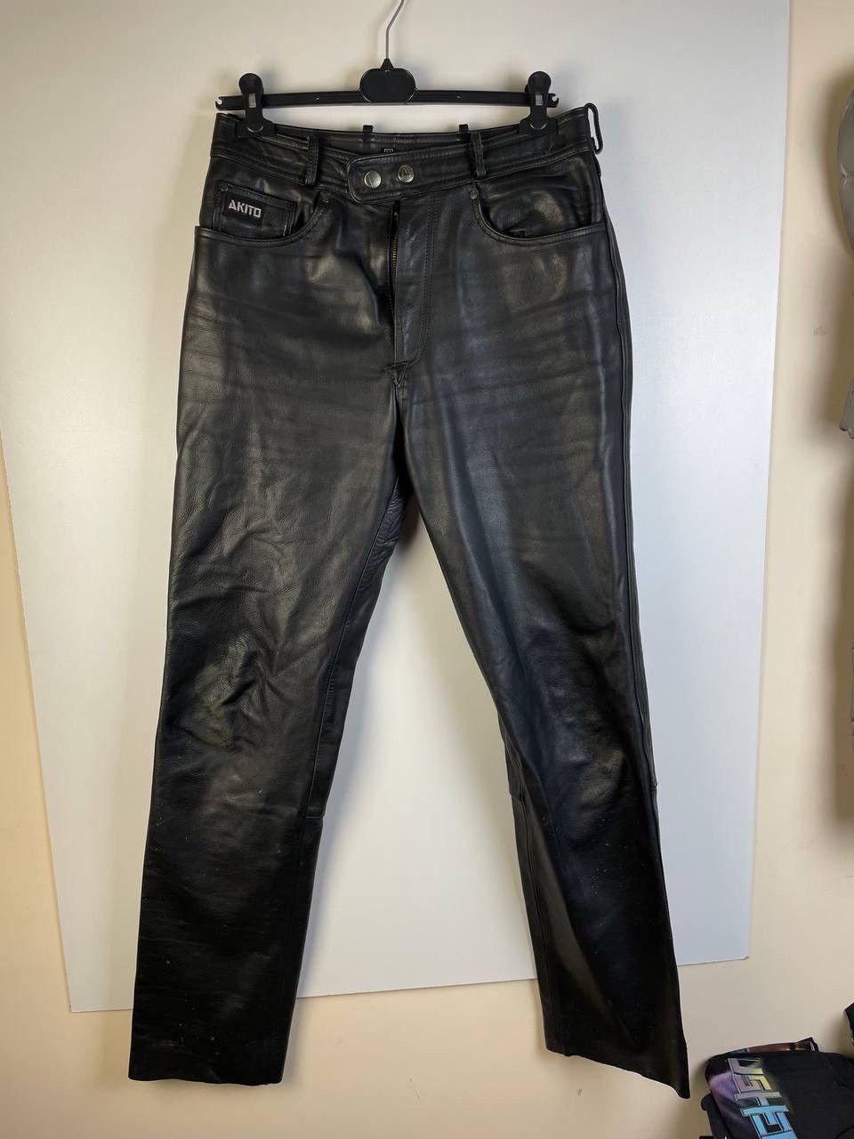 Leather Akito Leather vintage Travis Scott Pants size 32 Size US 32 / EU 48 - 1 Thumbnail