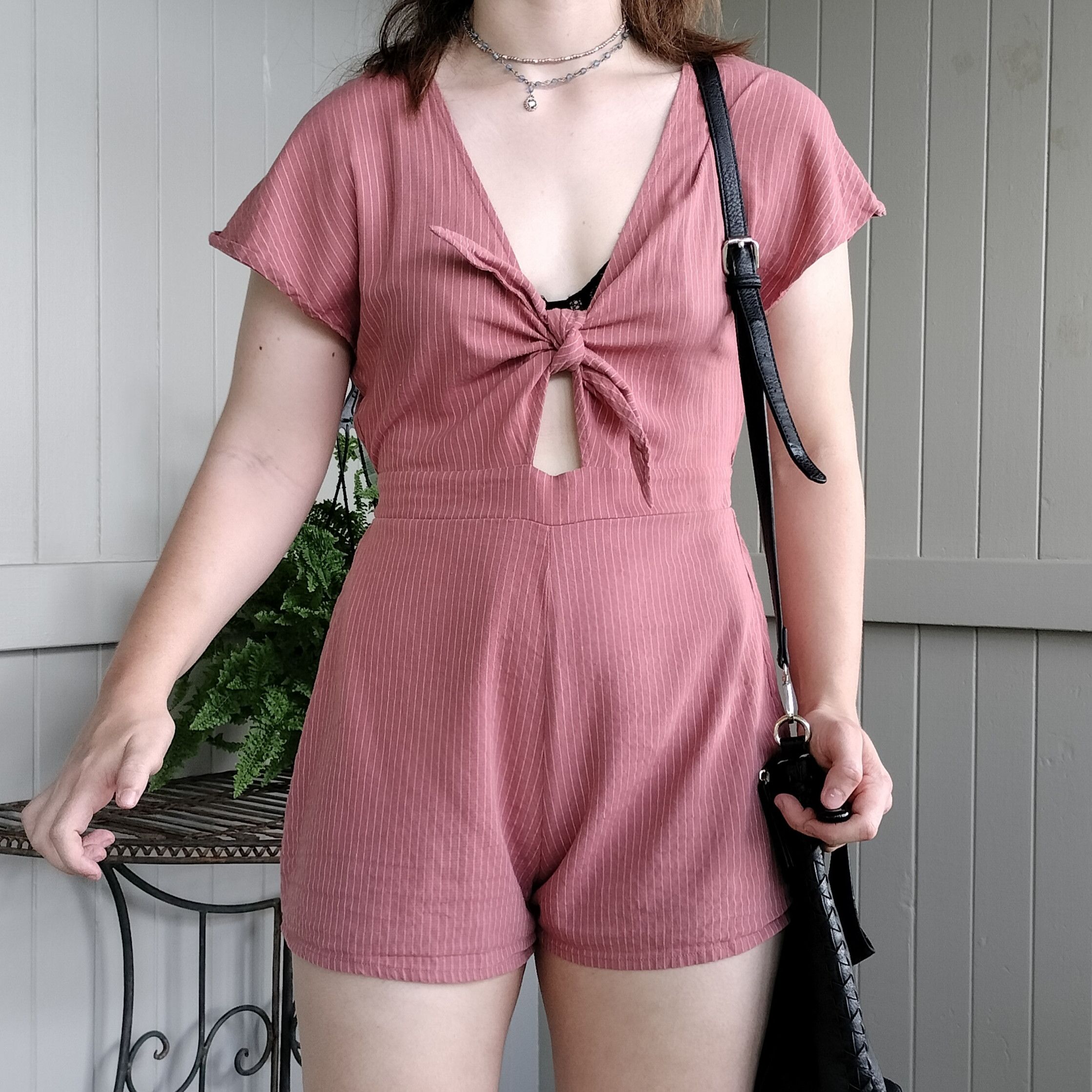 Other Jay Jays pinstripe playsuit romper with tie detail front Size 28" / US 6 / IT 42 - 1 Thumbnail