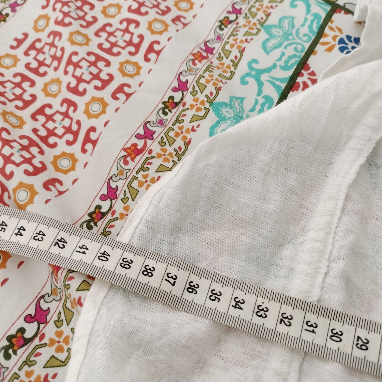 Other Glassons Top White Short Sleeve Crop Linen Gauze Festival Size M / US 6-8 / IT 42-44 - 8 Thumbnail