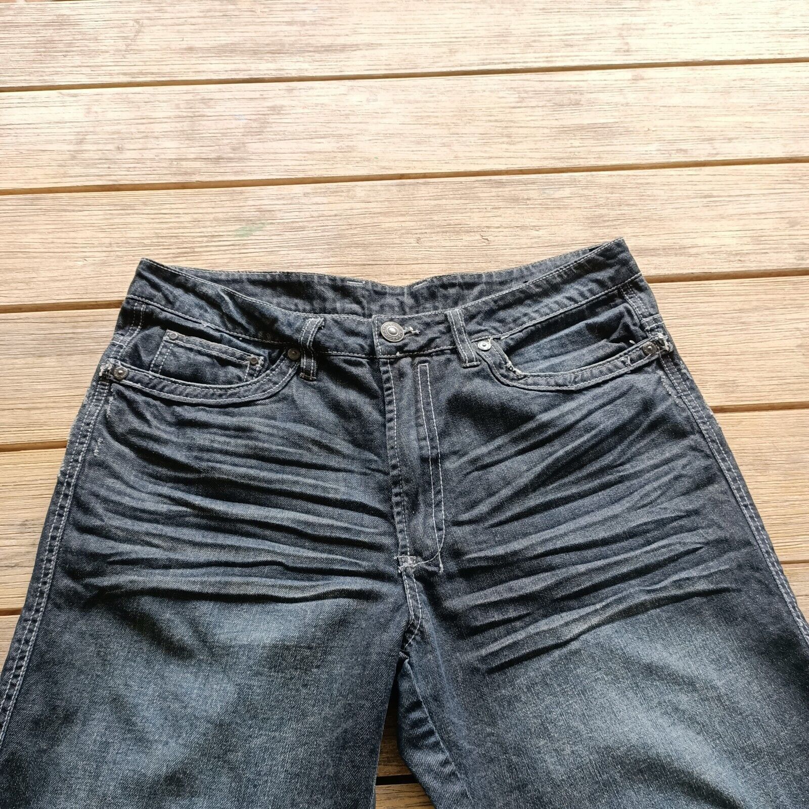 Vintage Vintage Y2K 2000s Shorts Jorts Mens Blue Denim Size US 34 / EU 50 - 4 Thumbnail