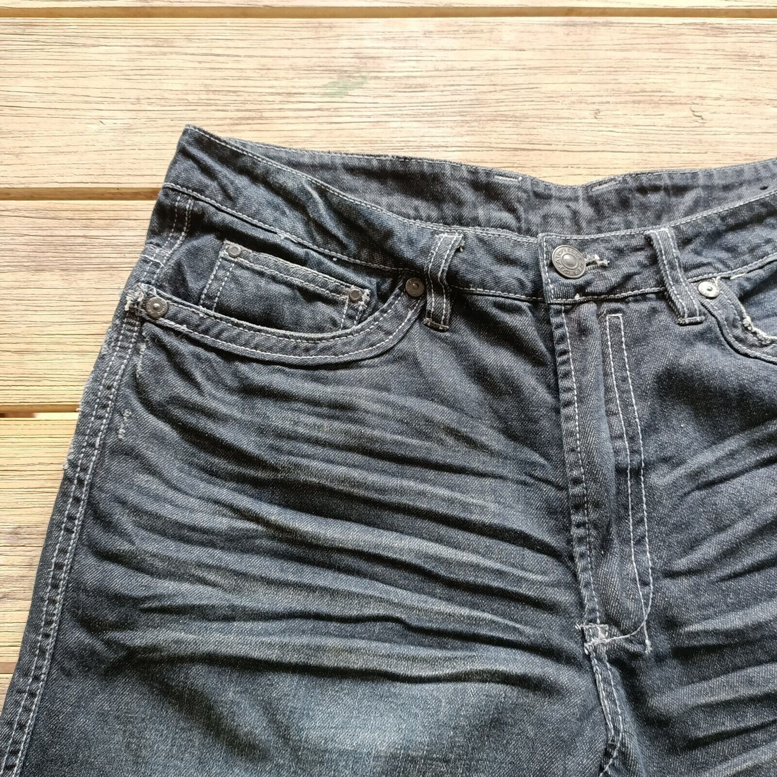 Vintage Vintage Y2K 2000s Shorts Jorts Mens Blue Denim Size US 34 / EU 50 - 6 Thumbnail