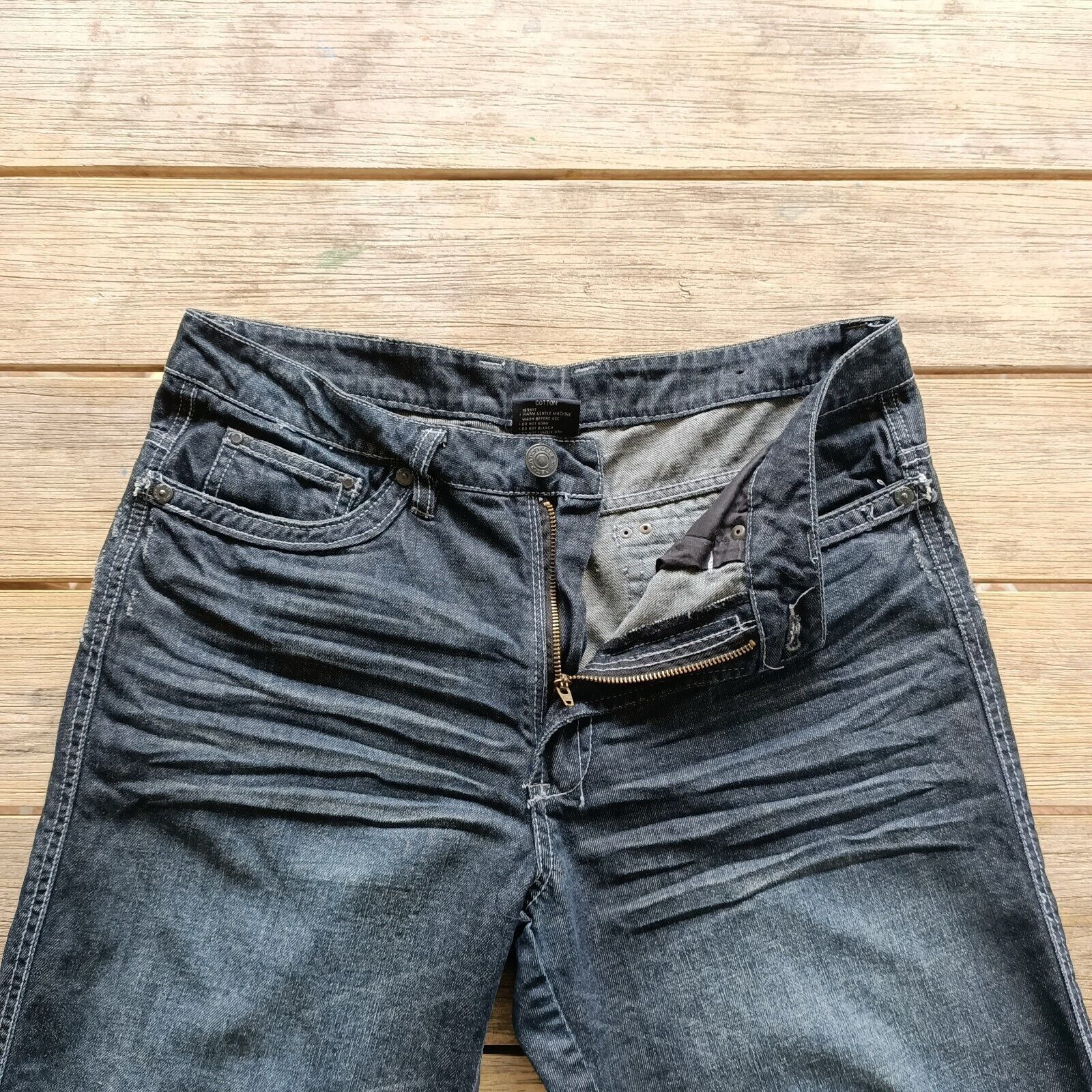 Vintage Vintage Y2K 2000s Shorts Jorts Mens Blue Denim Size US 34 / EU 50 - 5 Thumbnail