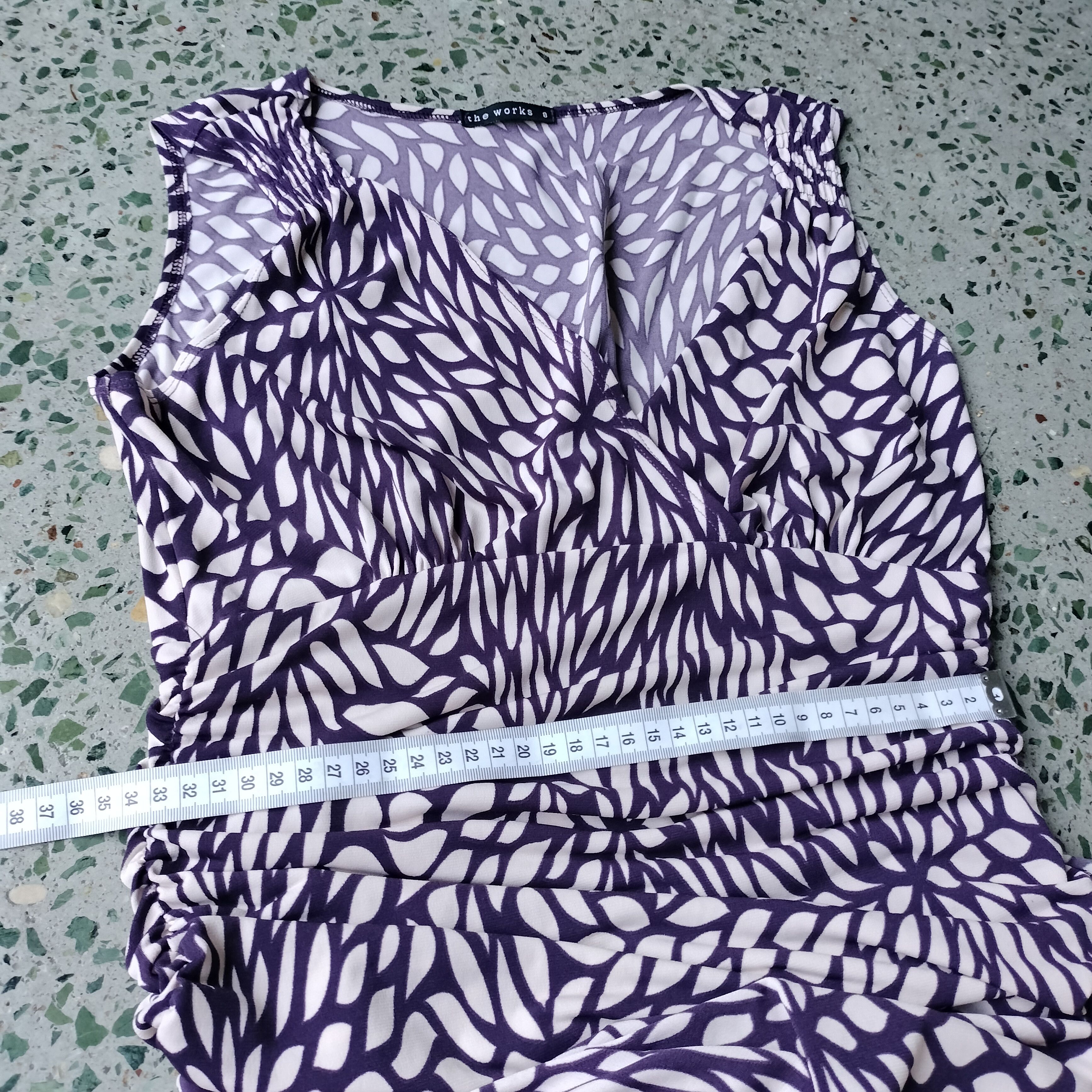 Man Made In Australia Vintage Y2K Purple Floral A Line Midi Dress Size S / US 4 / IT 40 - 11 Thumbnail