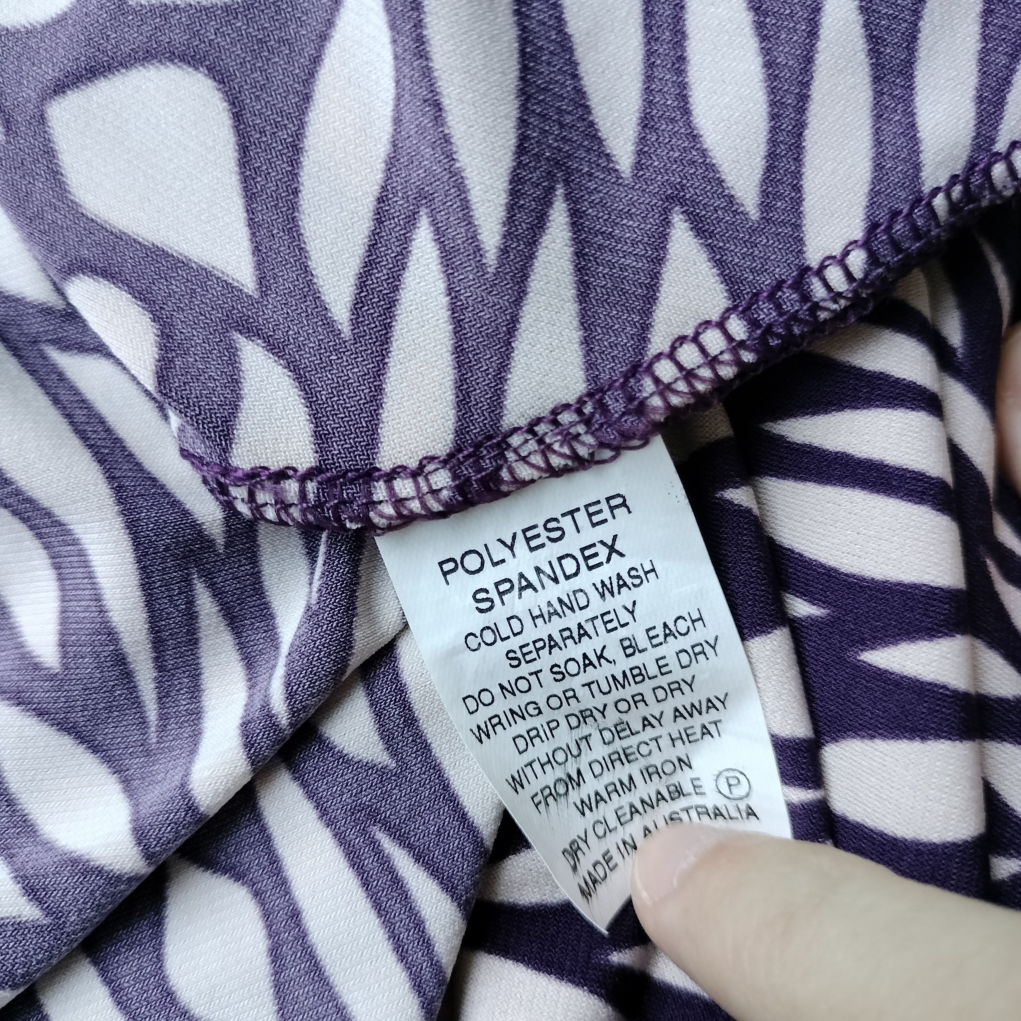 Man Made In Australia Vintage Y2K Purple Floral A Line Midi Dress Size S / US 4 / IT 40 - 9 Thumbnail