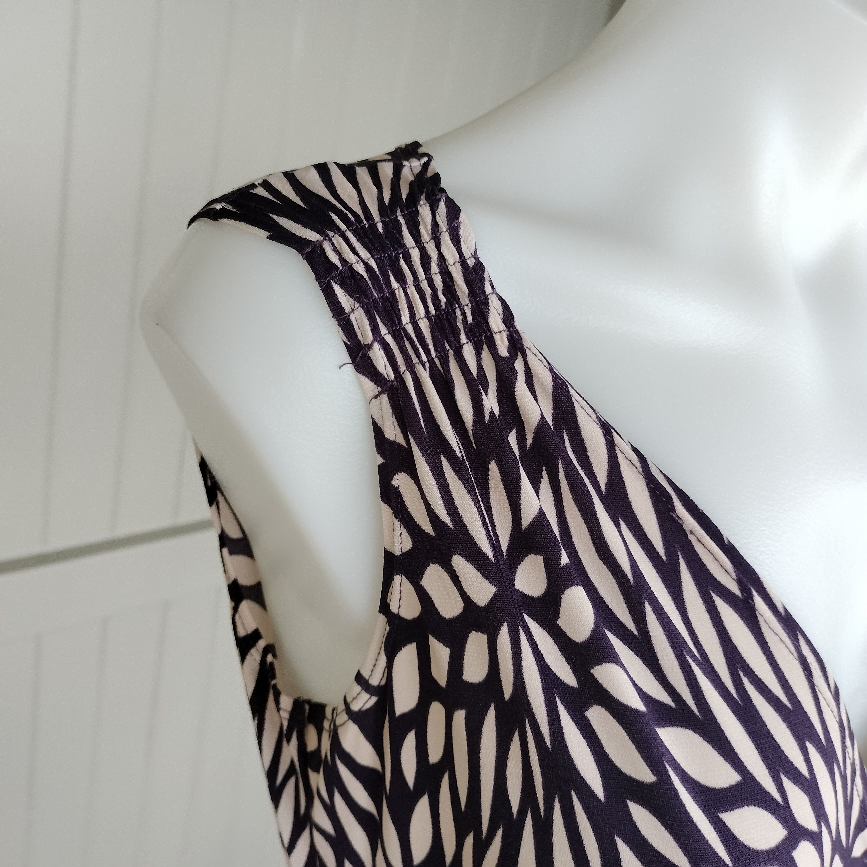Man Made In Australia Vintage Y2K Purple Floral A Line Midi Dress Size S / US 4 / IT 40 - 7 Thumbnail