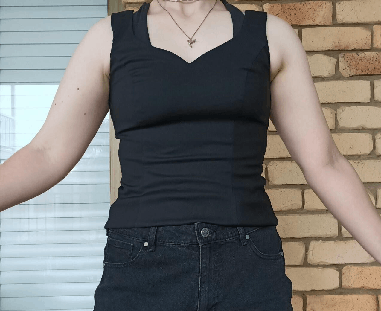 Review Review Corset Top Black Sweetheart Fitted Retro Zip Back Size M / US 6-8 / IT 42-44 - 1 Thumbnail