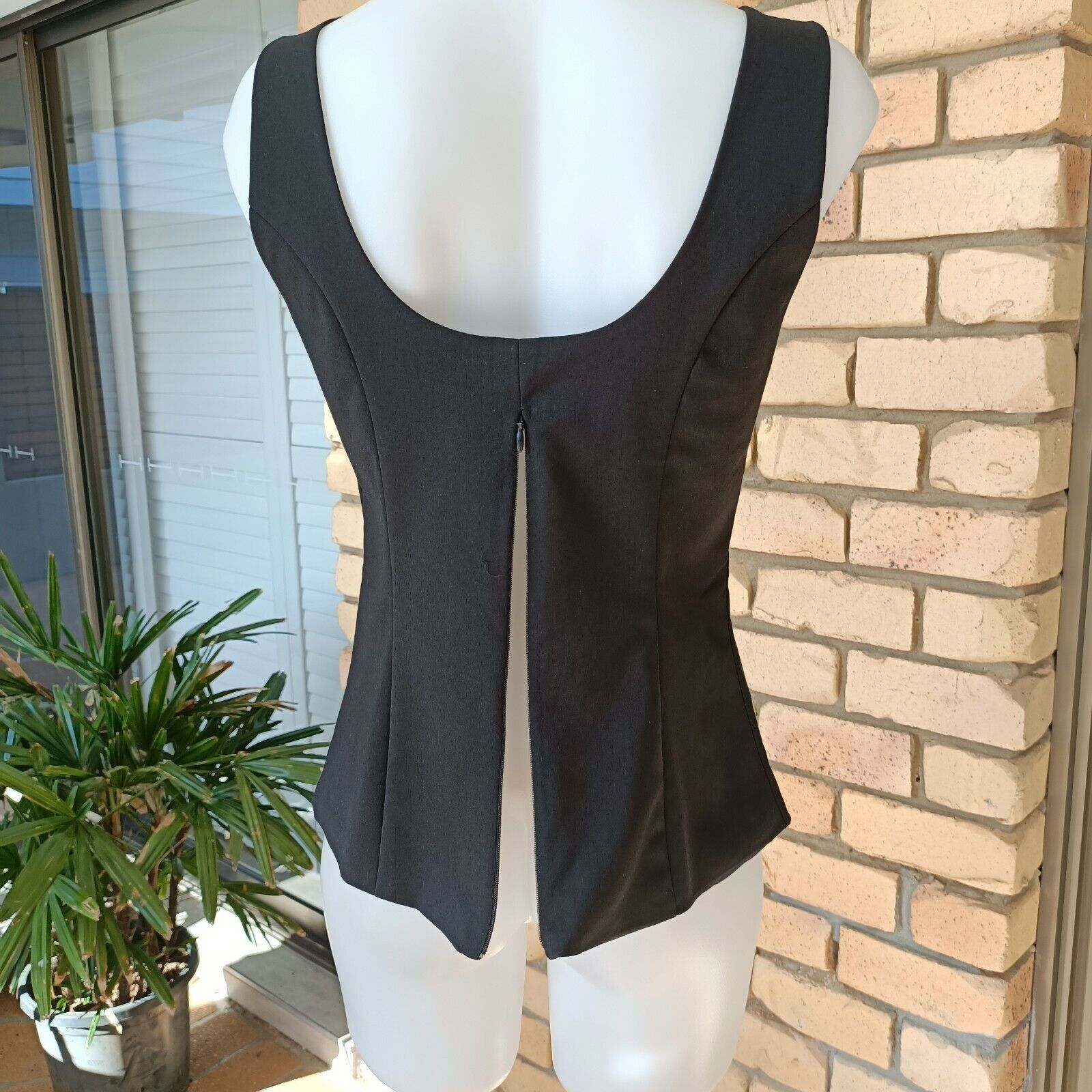 Review Review Corset Top Black Sweetheart Fitted Retro Zip Back Size M / US 6-8 / IT 42-44 - 6 Thumbnail