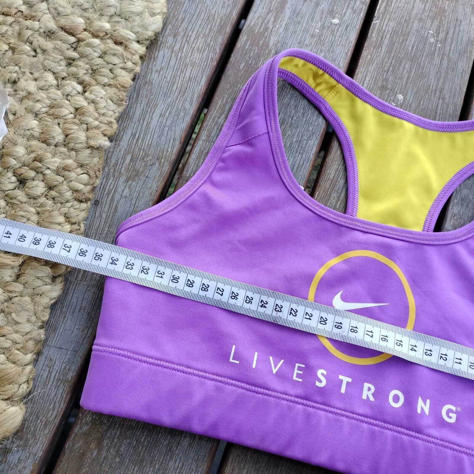 Nike Nike Livestrong Sports Bra Racerback Activewear Gym Running Size XS / US 0-2 / IT 36-38 - 7 Thumbnail
