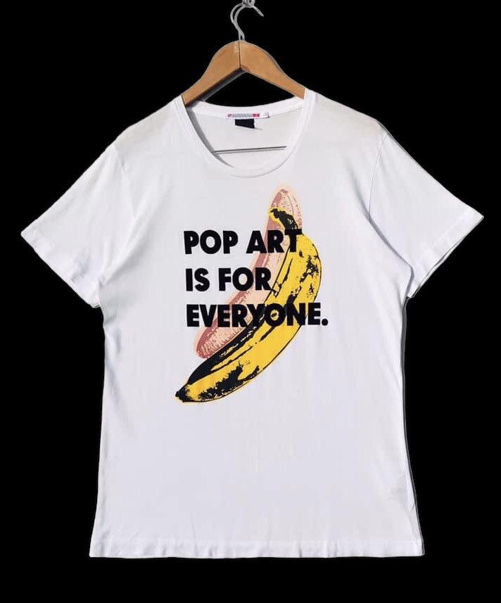image of Vintage Andy Warhol Pop Art Nice Design in White, Men's (Size Large)