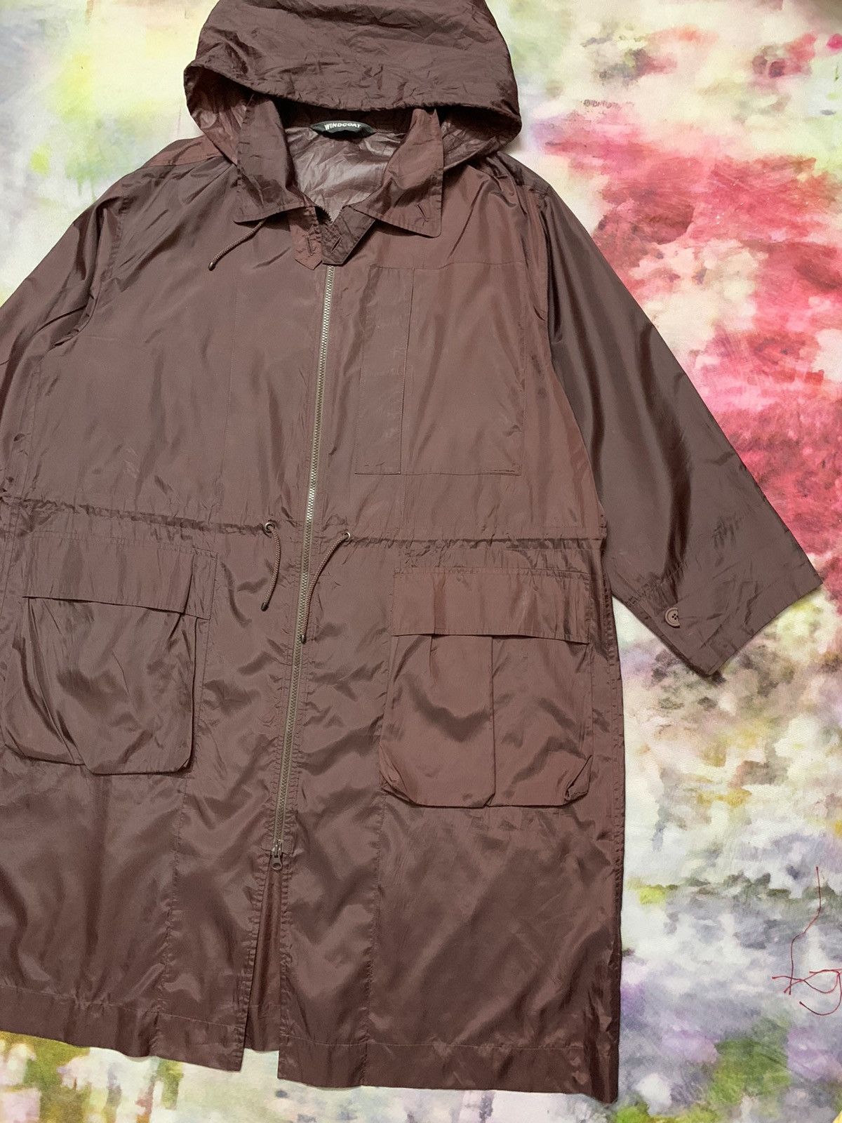 Issey Miyake ISSEY MIYAKE WINDCOAT FOLDABLE PARKA OVERSIZED PLUM Size US L / EU 52-54 / 3 - 4 Thumbnail