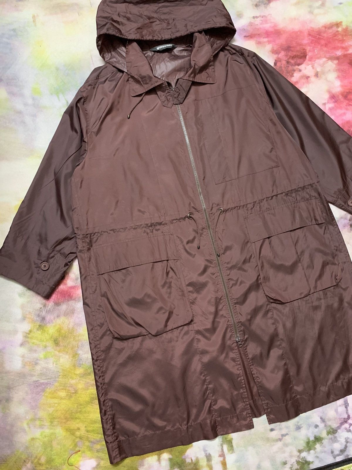 Issey Miyake ISSEY MIYAKE WINDCOAT FOLDABLE PARKA OVERSIZED PLUM Size US L / EU 52-54 / 3 - 3 Thumbnail