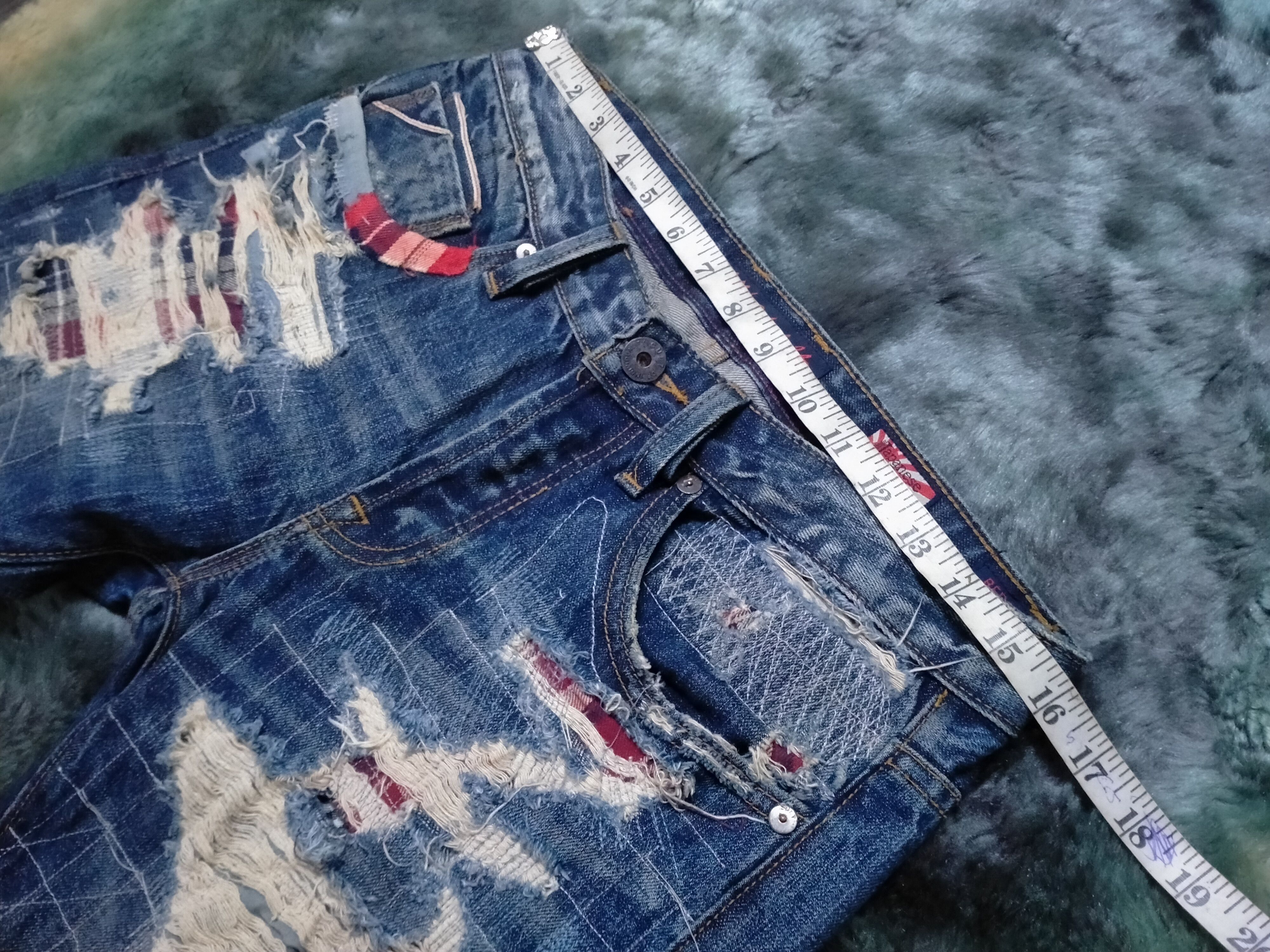 Japanese Brand Distressed boro sashiko style by Cult of individuality Denim Size US 32 / EU 48 - 21 Thumbnail