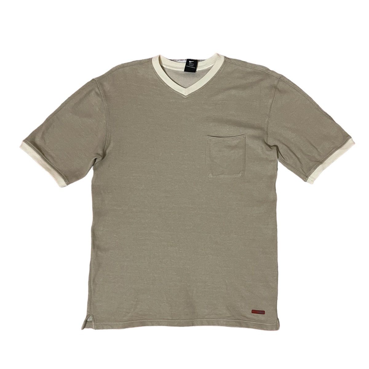 Nike × Vintage Nike vneck tshirt swoosh logo embroidered logo Size US L / EU 52-54 / 3 - 1 Thumbnail