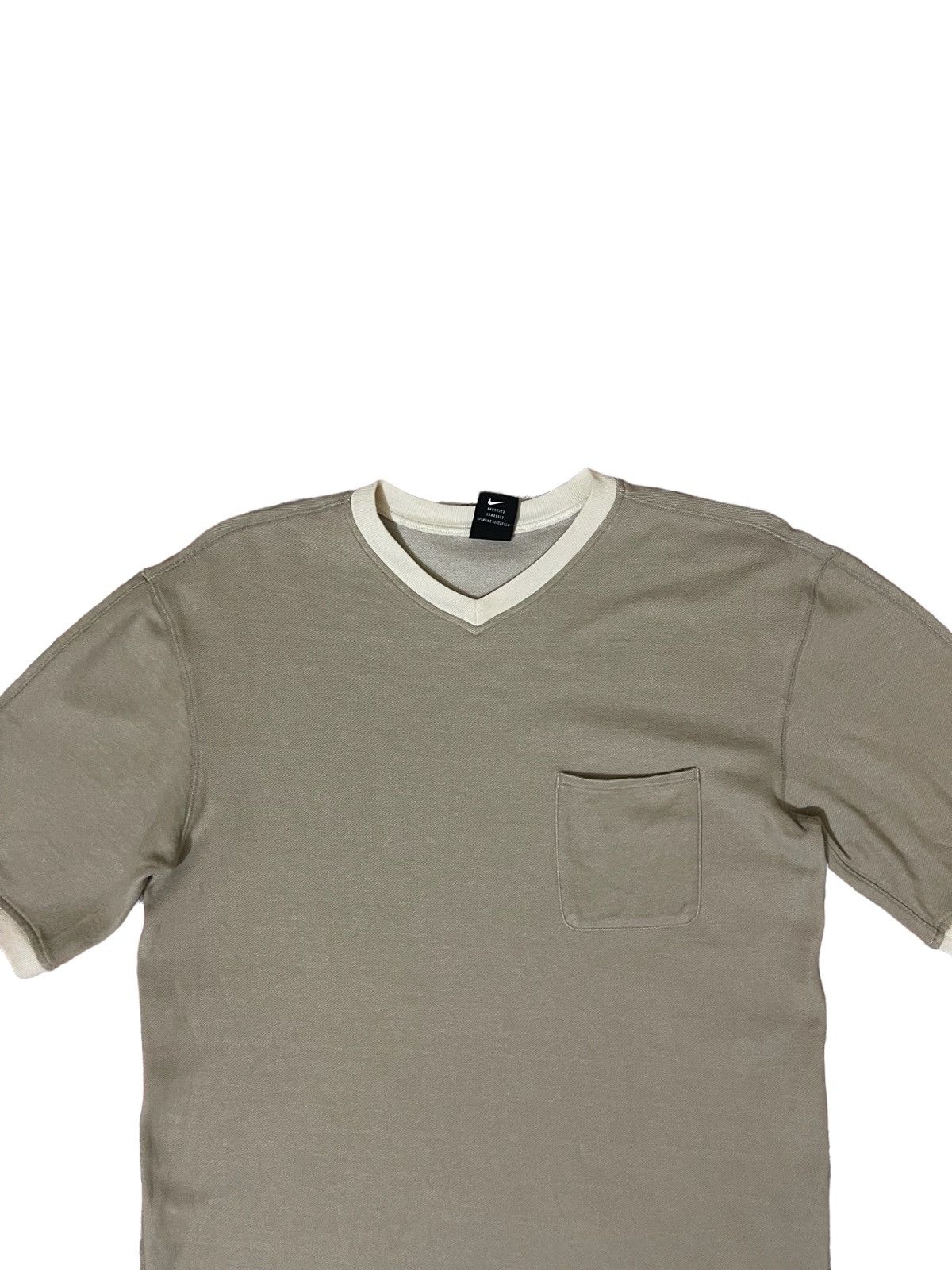 Nike × Vintage Nike vneck tshirt swoosh logo embroidered logo Size US L / EU 52-54 / 3 - 4 Thumbnail