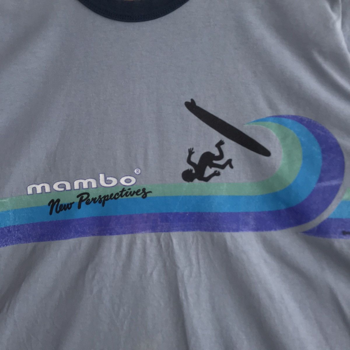 Mambo Vintage 90s Mambo Surfing Ringer T-Shirt Size L Size US L / EU 52-54 / 3 - 2 Thumbnail