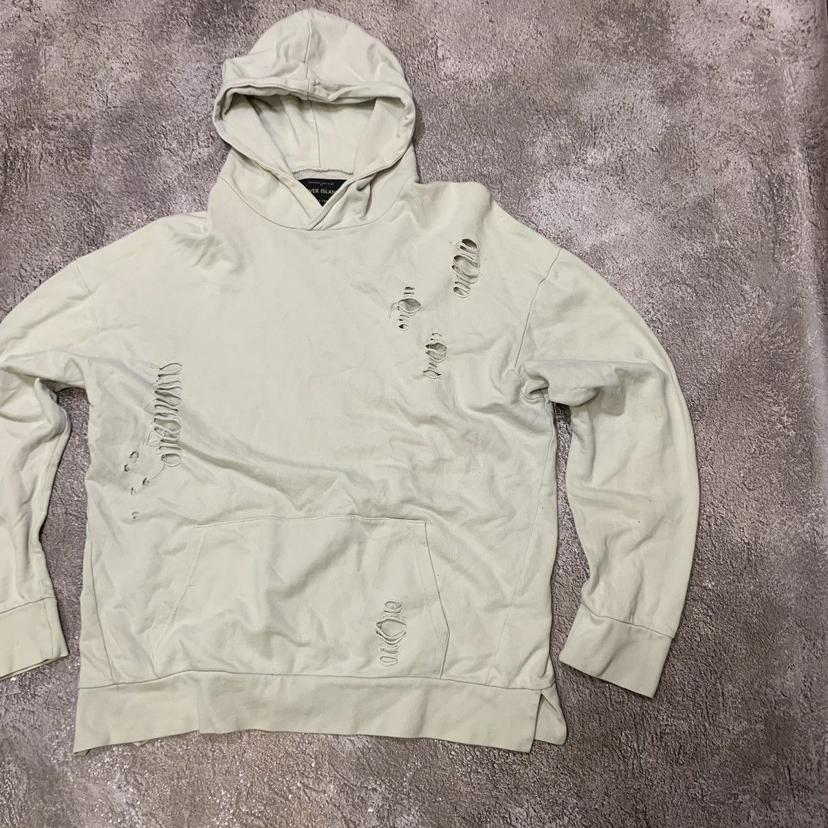 Vintage Vintage Y2K Distressed All Over Print Hoodie Streetwear XL Size US XL / EU 56 / 4 - 2 Thumbnail