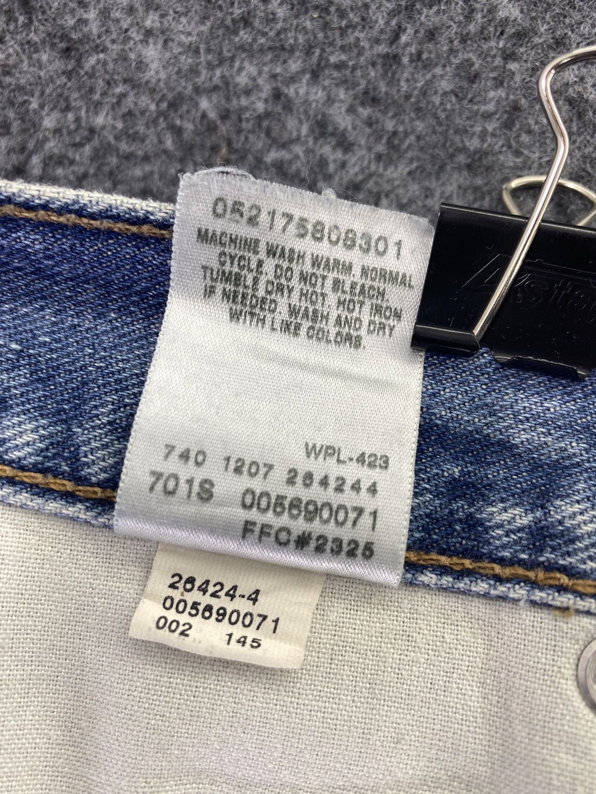 Levi's Vintage Levi's 569 Distress Blue Wash Jeans - J580 Size US 43 - 6 Thumbnail