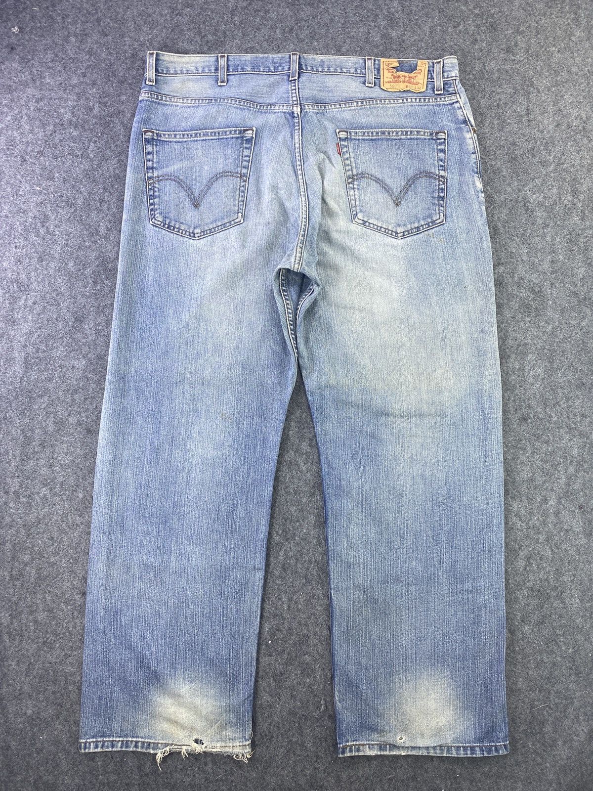 Levi's Vintage Levi's 569 Distress Blue Wash Jeans - J580 Size US 43 - 2 Thumbnail