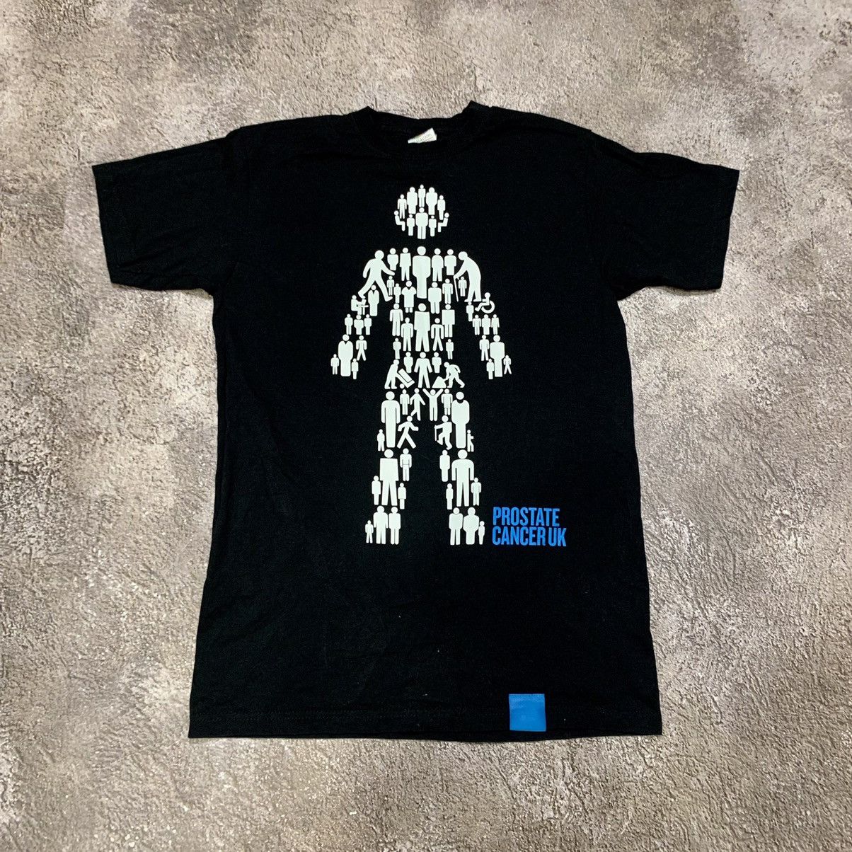 Vintage Vintage 90s Graphic Tee Prostate Cancer Awareness Streetwear Size US M / EU 48-50 / 2 - 1 Thumbnail