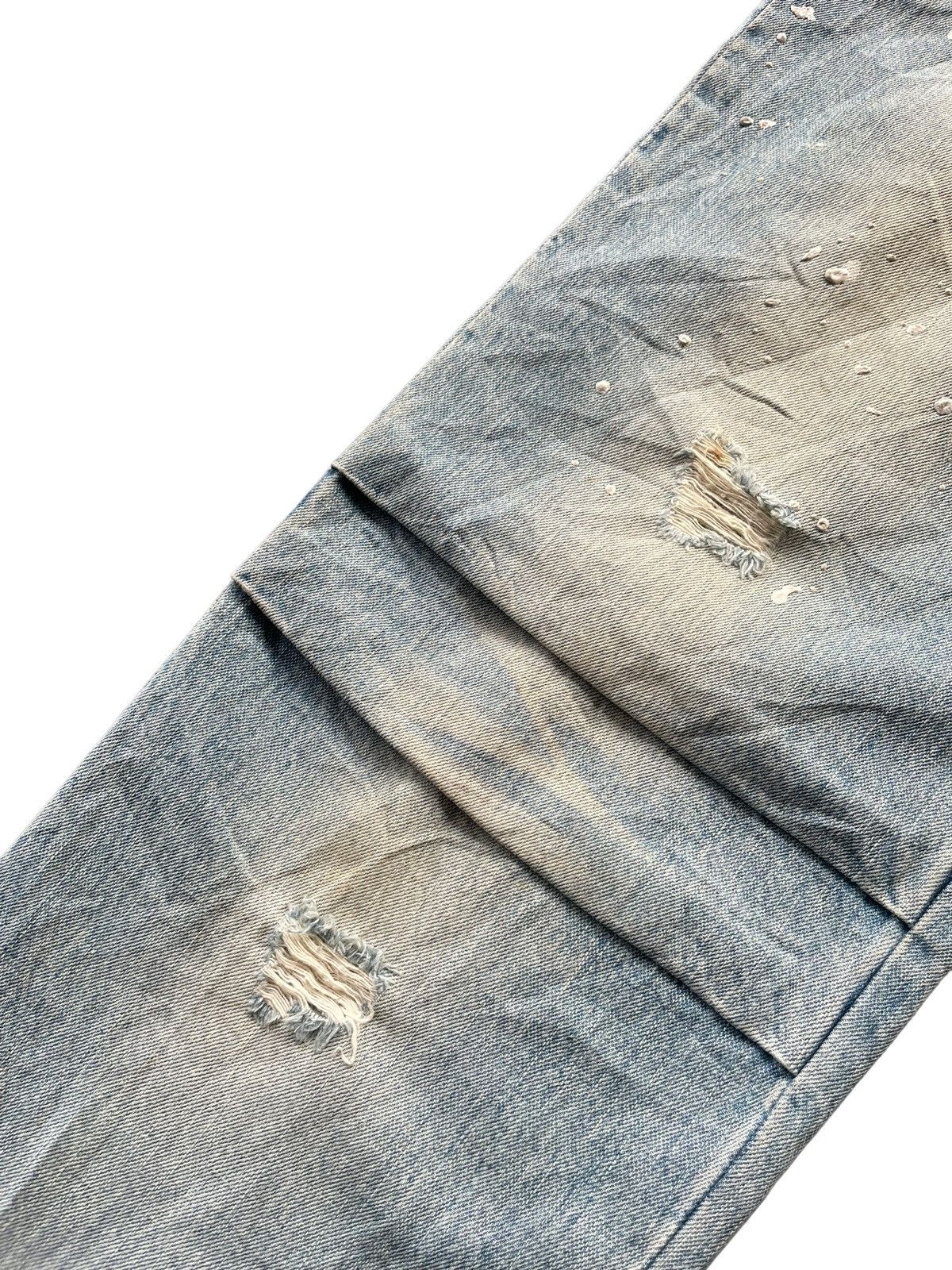 Japanese Brand Jewel Avira Faded Wash Distressed Denim Size US 32 / EU 48 - 5 Thumbnail