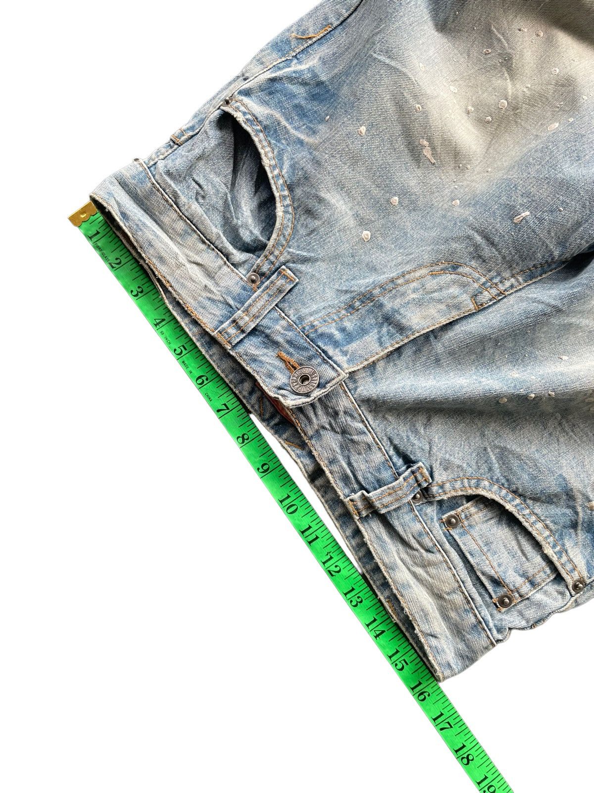 Japanese Brand Jewel Avira Faded Wash Distressed Denim Size US 32 / EU 48 - 18 Thumbnail