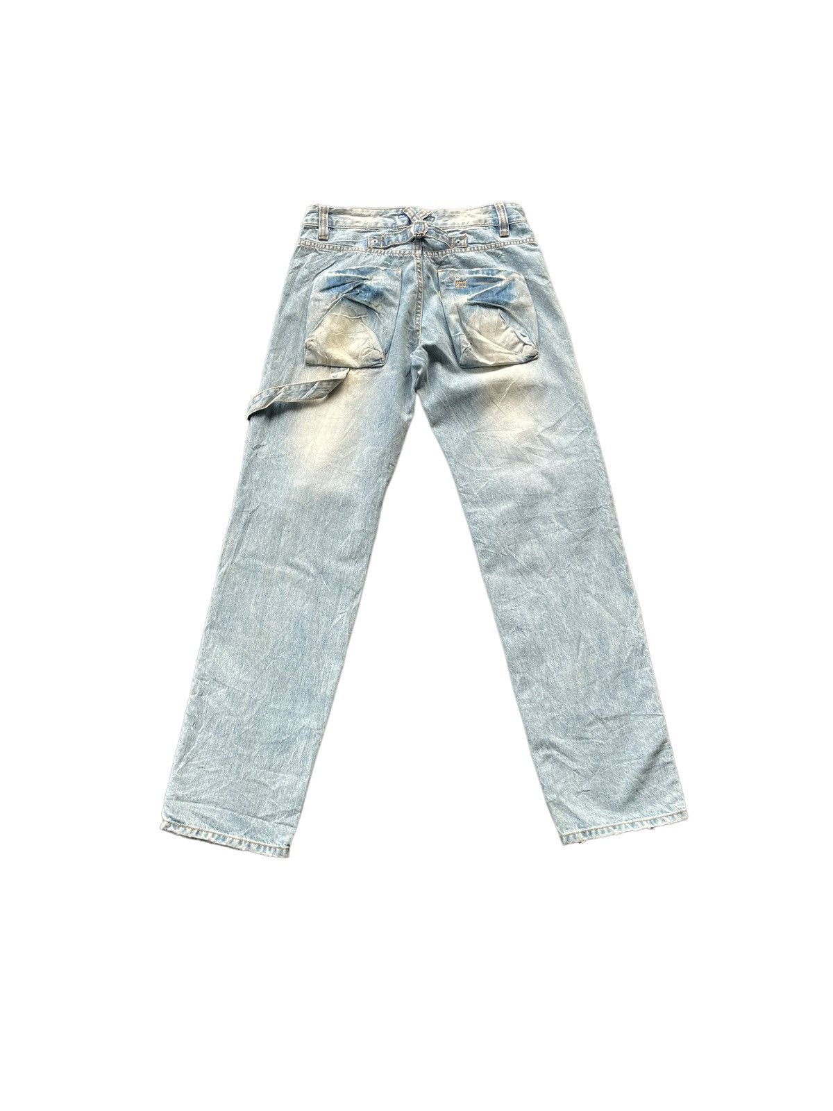 Japanese Brand Jewel Avira Faded Wash Distressed Denim Size US 32 / EU 48 - 7 Thumbnail