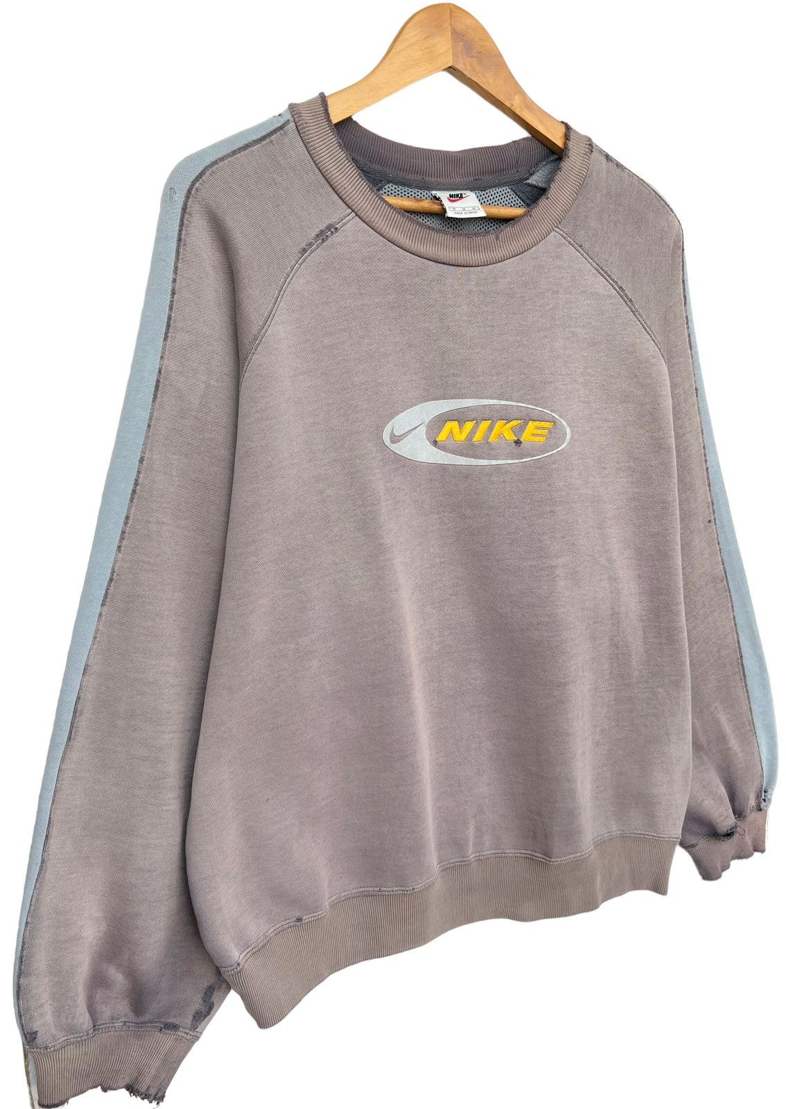 Vintage Vintage 90s Nike Spellout Baggy Sweatshirt Distressed Size US M / EU 48-50 / 2 - 3 Thumbnail