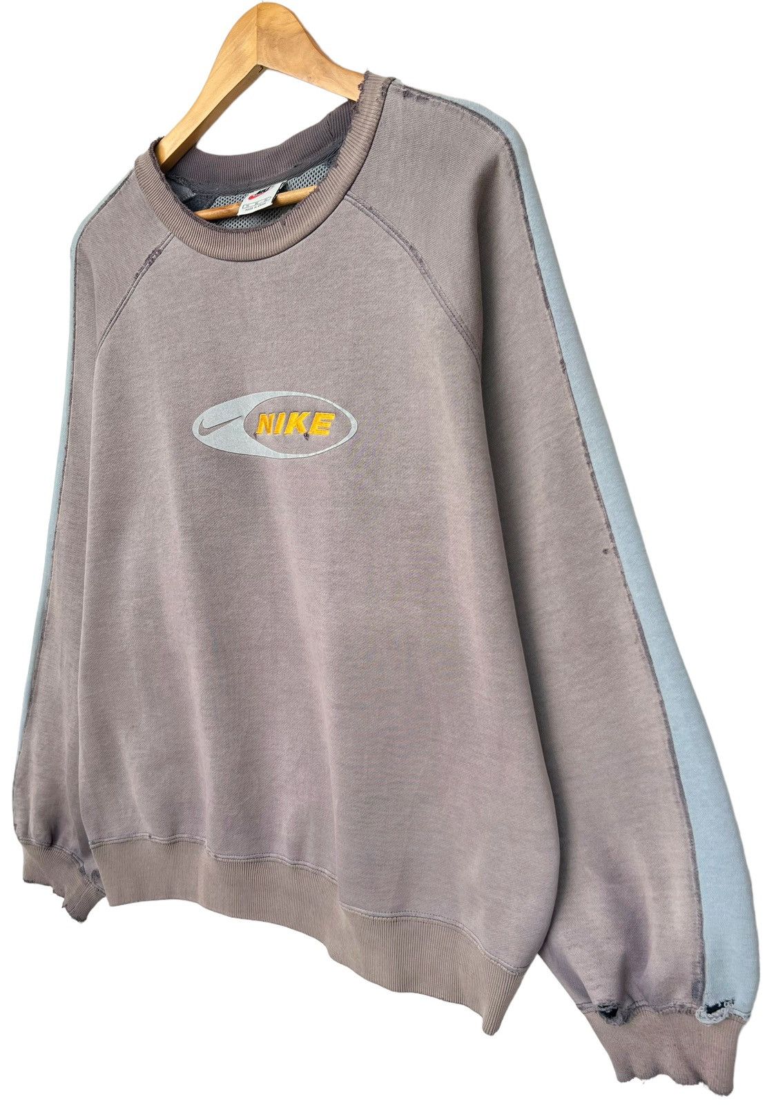 Vintage Vintage 90s Nike Spellout Baggy Sweatshirt Distressed Size US M / EU 48-50 / 2 - 4 Thumbnail