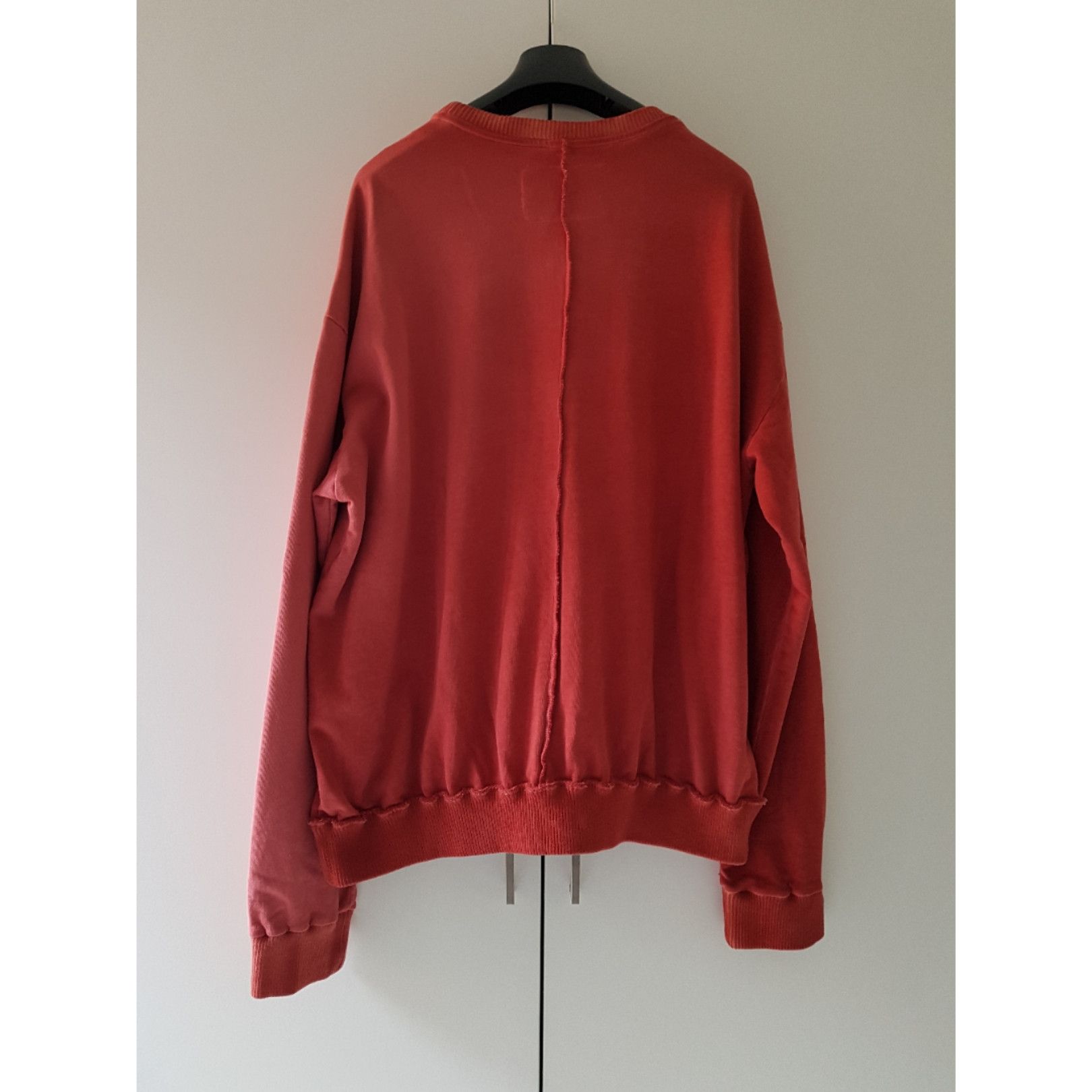 A-COLD-WALL* Red Overlock Crewneck Sweater Size US XXL / EU 58 / 5 - 3 Thumbnail