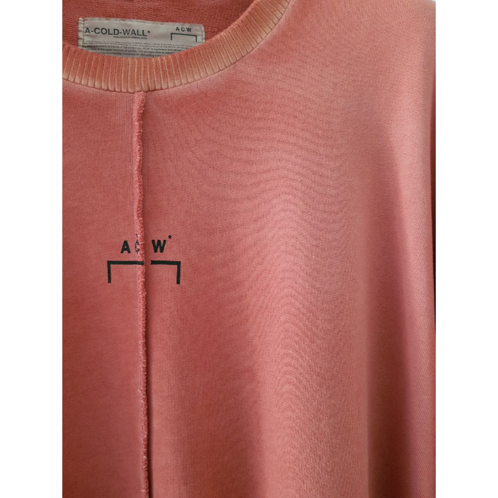 A-COLD-WALL* Red Overlock Crewneck Sweater Size US XXL / EU 58 / 5 - 6 Thumbnail