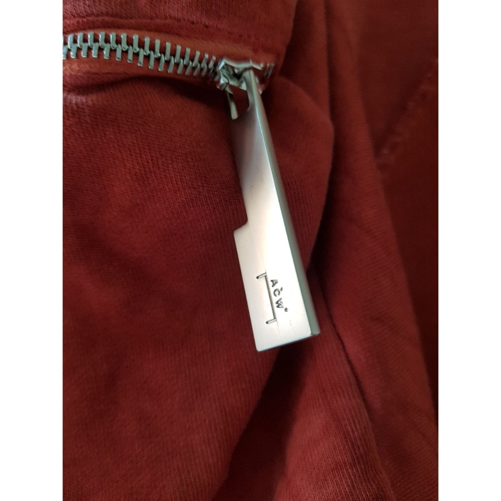 A-COLD-WALL* Red Overlock Crewneck Sweater Size US XXL / EU 58 / 5 - 7 Thumbnail