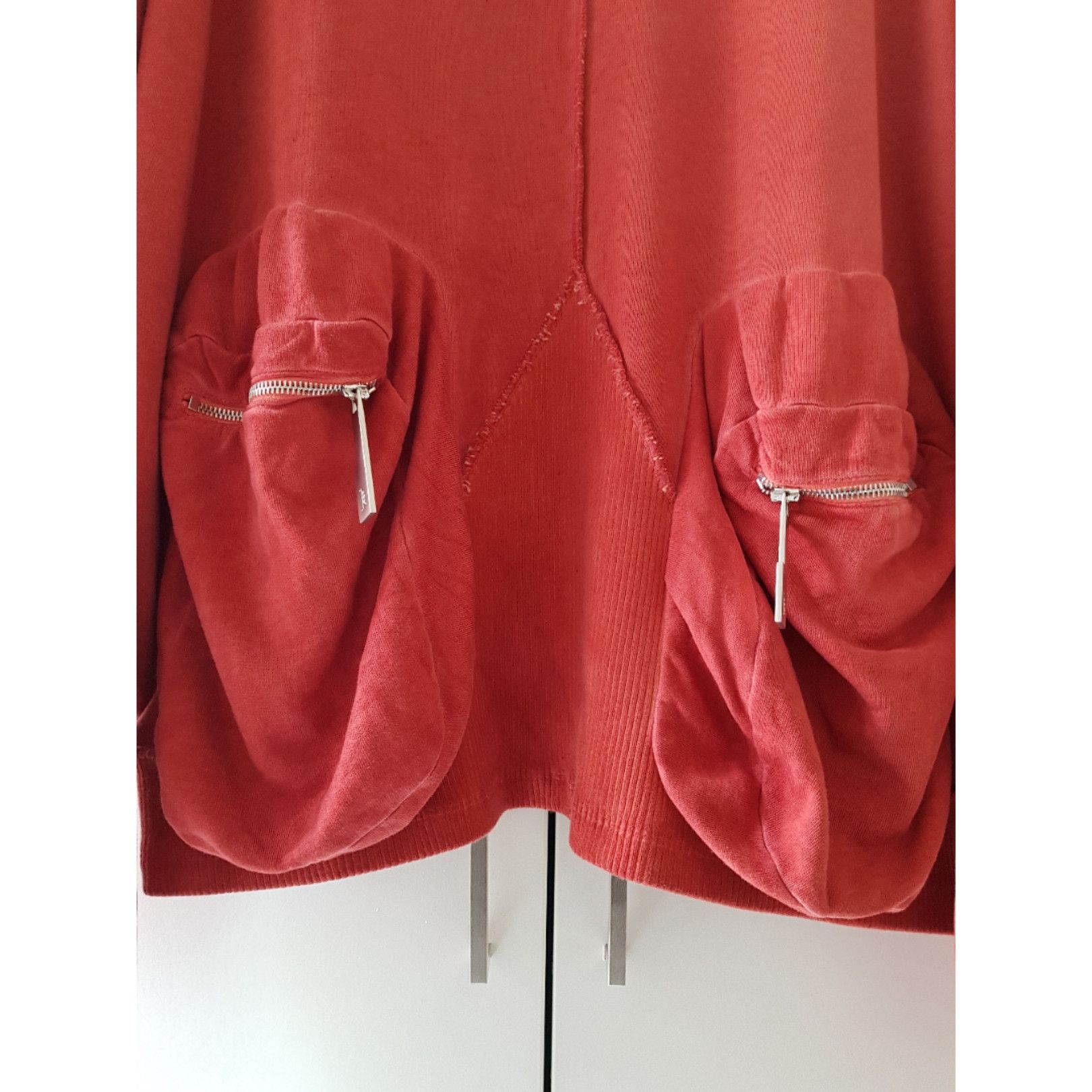 A-COLD-WALL* Red Overlock Crewneck Sweater Size US XXL / EU 58 / 5 - 4 Thumbnail