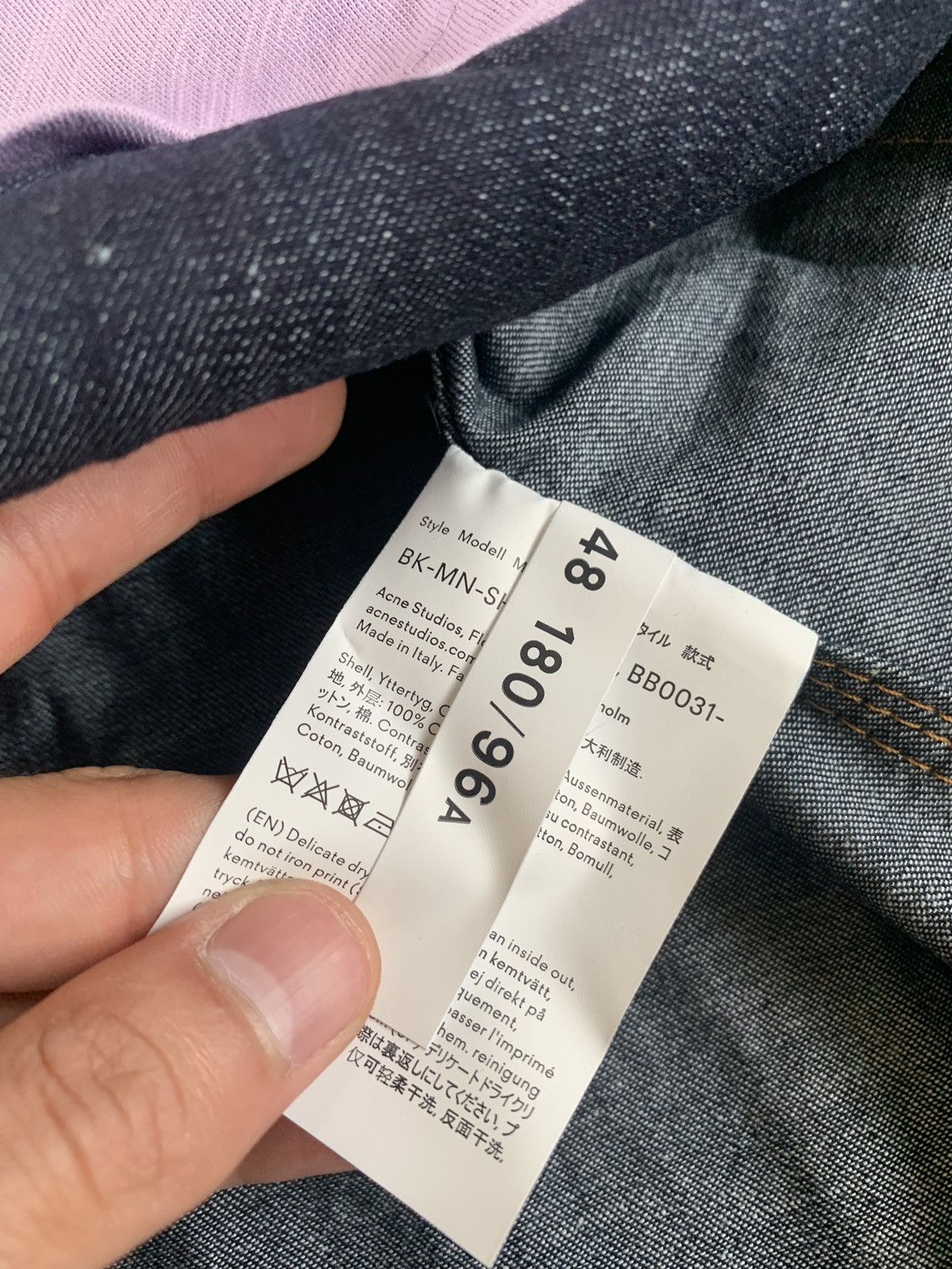 Acne Studios BK-MN-SHIR Print Button Up Size US M / EU 48-50 / 2 - 10 Thumbnail
