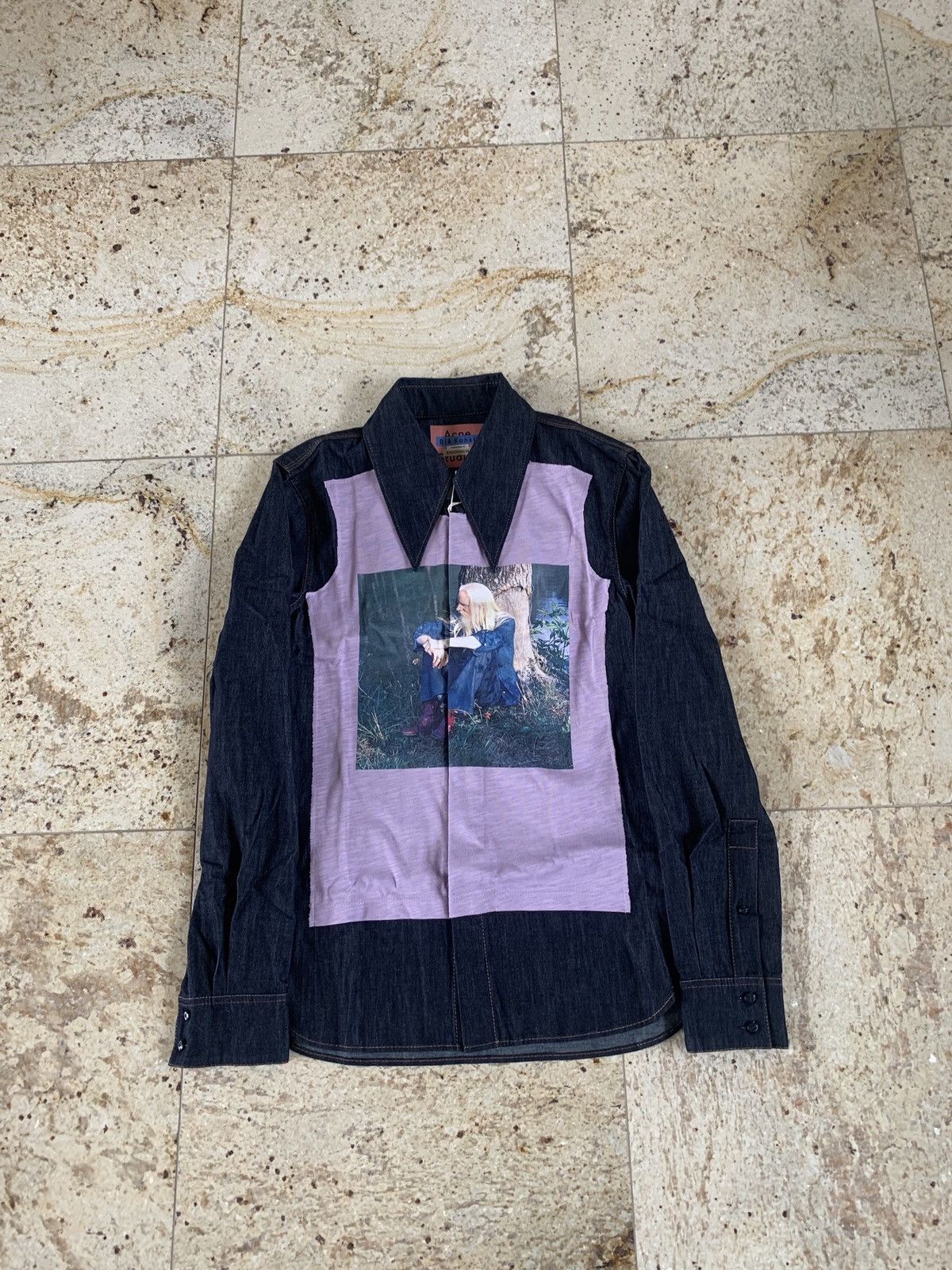 Acne Studios BK-MN-SHIR Print Button Up Size US M / EU 48-50 / 2 - 2 Thumbnail