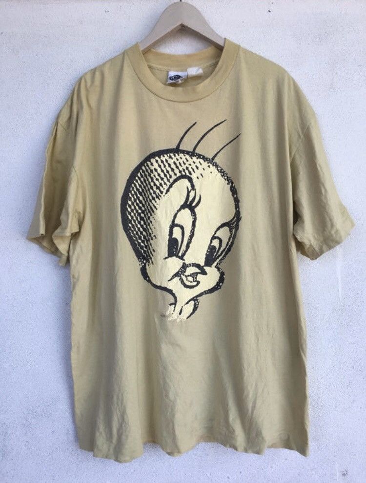 Cartoon Network Vintage 90s Tweety cartoon Bad Puddy t shirt Size US XXL / EU 58 / 5 - 1 Thumbnail