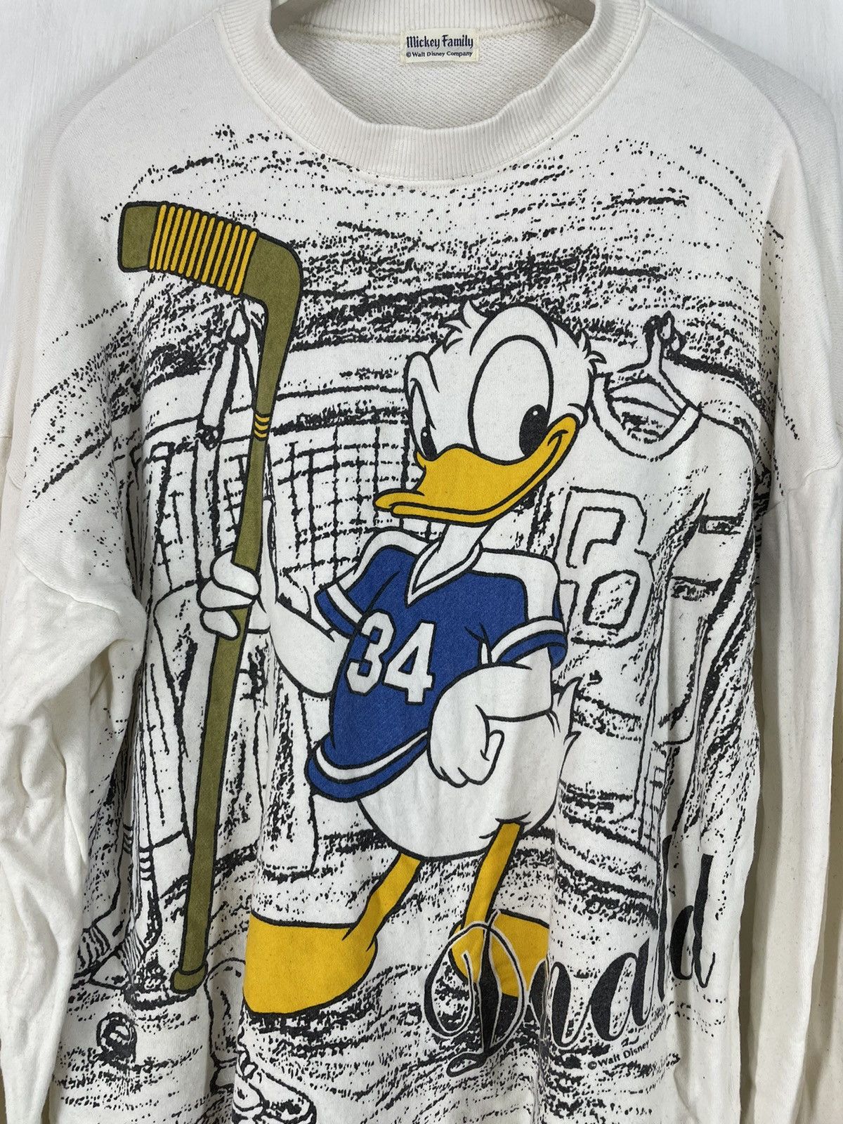 Cartoon Network Vintage Donald Duck overprint sweatshirt Size US L / EU 52-54 / 3 - 3 Thumbnail