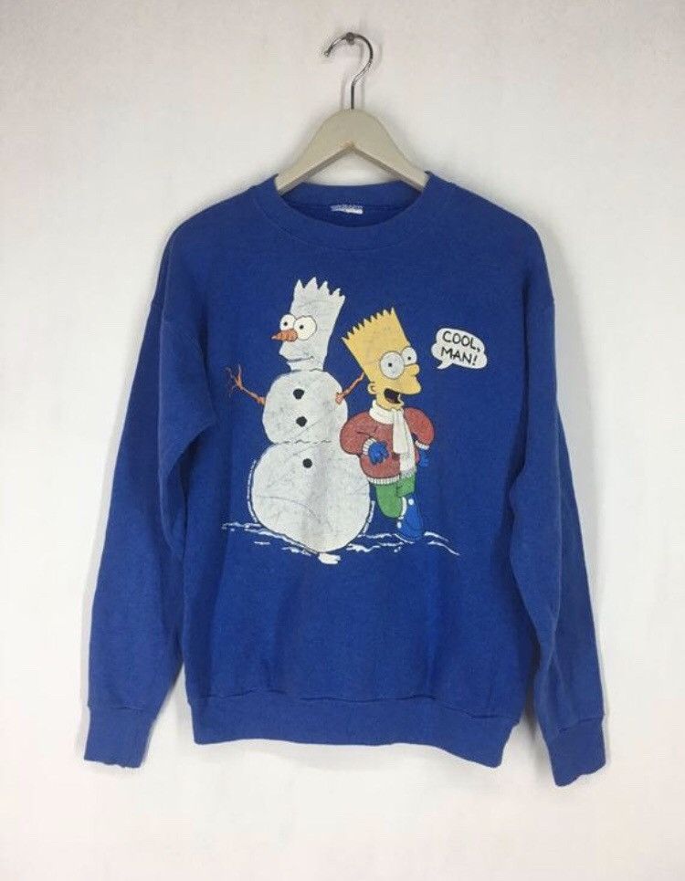 The Simpsons Vintage 90s The Simpsons COOL MAN! Sweatshirt Size US M / EU 48-50 / 2 - 1 Thumbnail