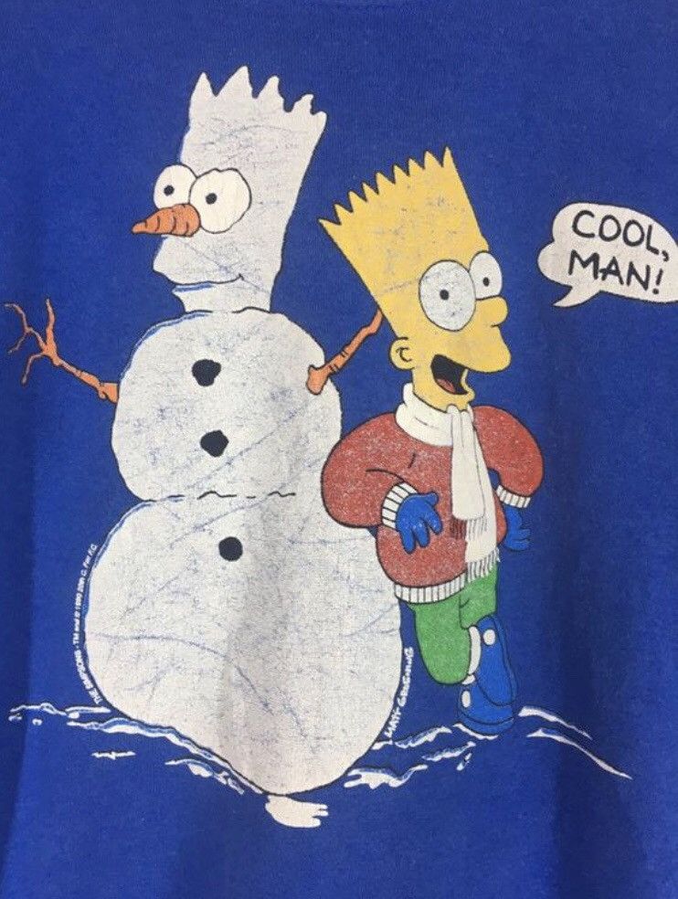 The Simpsons Vintage 90s The Simpsons COOL MAN! Sweatshirt Size US M / EU 48-50 / 2 - 4 Thumbnail