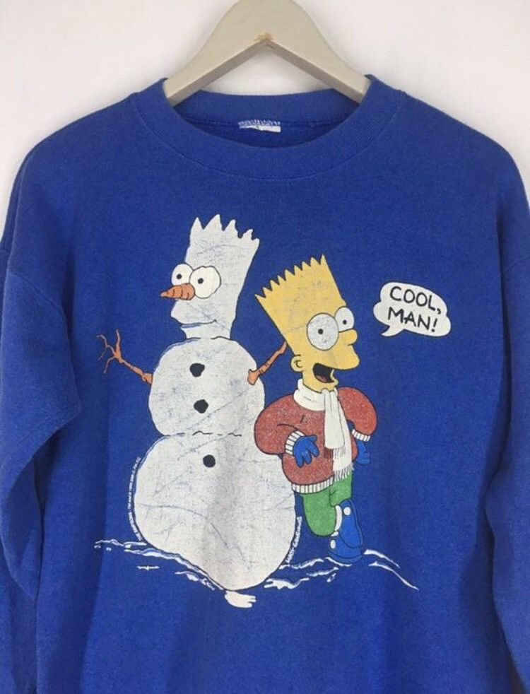 The Simpsons Vintage 90s The Simpsons COOL MAN! Sweatshirt Size US M / EU 48-50 / 2 - 3 Thumbnail
