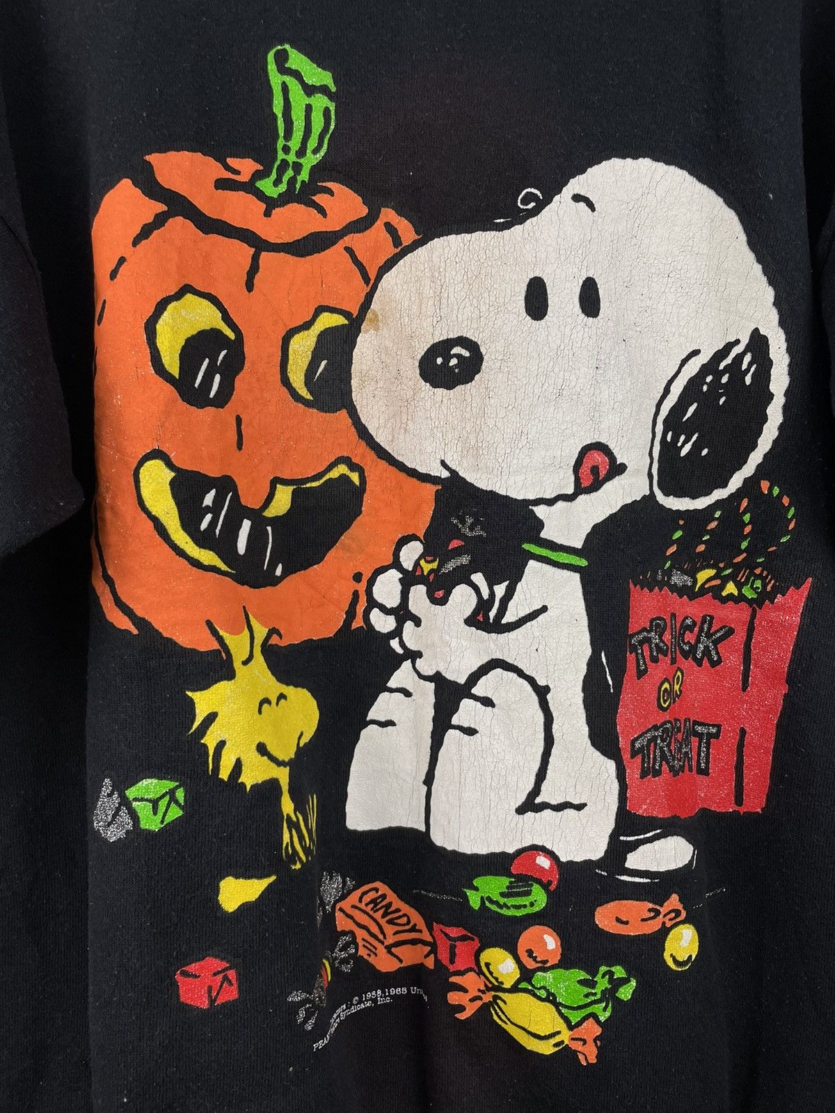Peanuts Vintage 90s Snoopy sweatshirt Size US XL / EU 56 / 4 - 4 Thumbnail