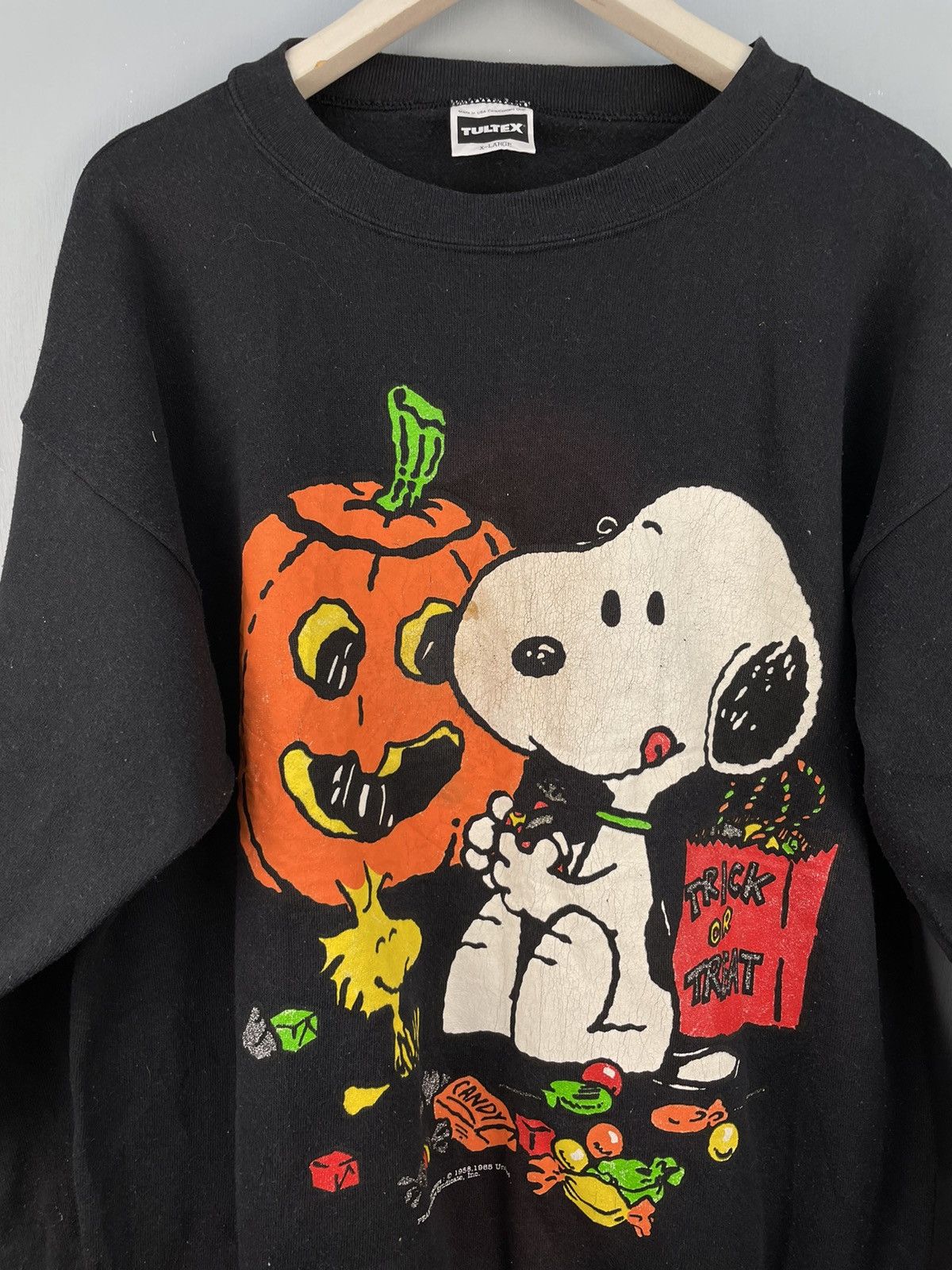 Peanuts Vintage 90s Snoopy sweatshirt Size US XL / EU 56 / 4 - 3 Thumbnail