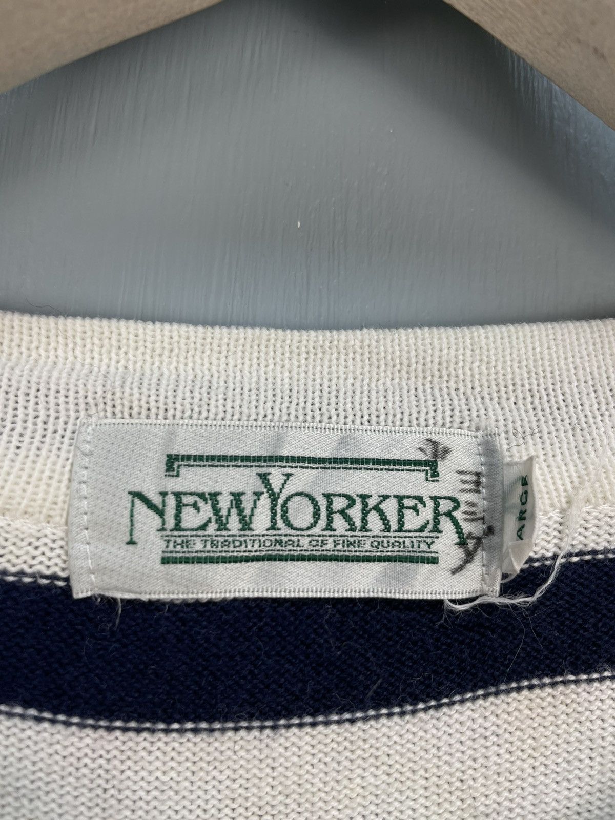 Vintage Vintage NewYorker stripe sailboat sweatshirt Size US L / EU 52-54 / 3 - 5 Thumbnail