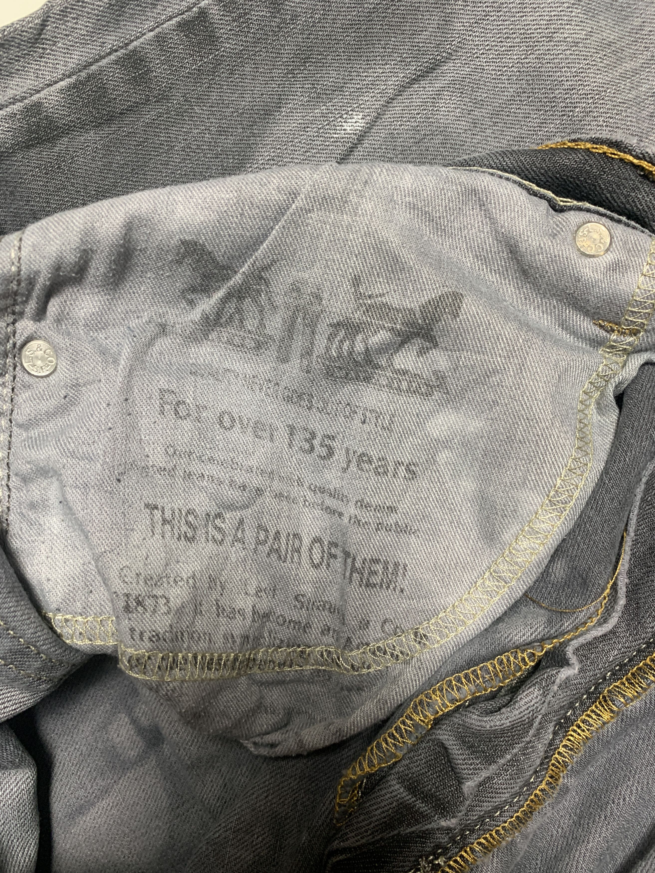 Levi's Vintage Levis 514 Distressed Faded Black Jeans P0009 Size US 34 / EU 50 - 8 Thumbnail