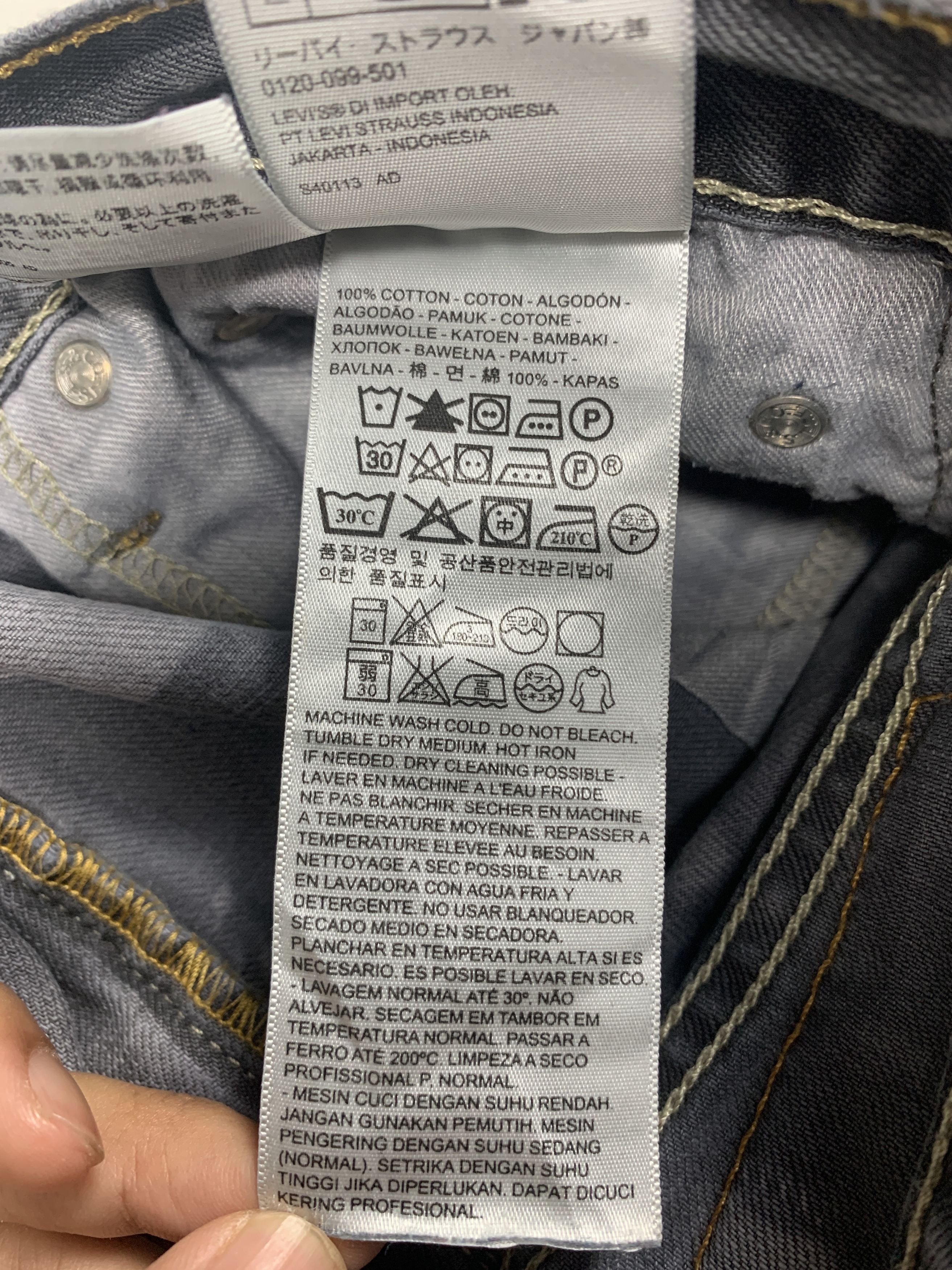 Levi's Vintage Levis 514 Distressed Faded Black Jeans P0009 Size US 34 / EU 50 - 15 Thumbnail