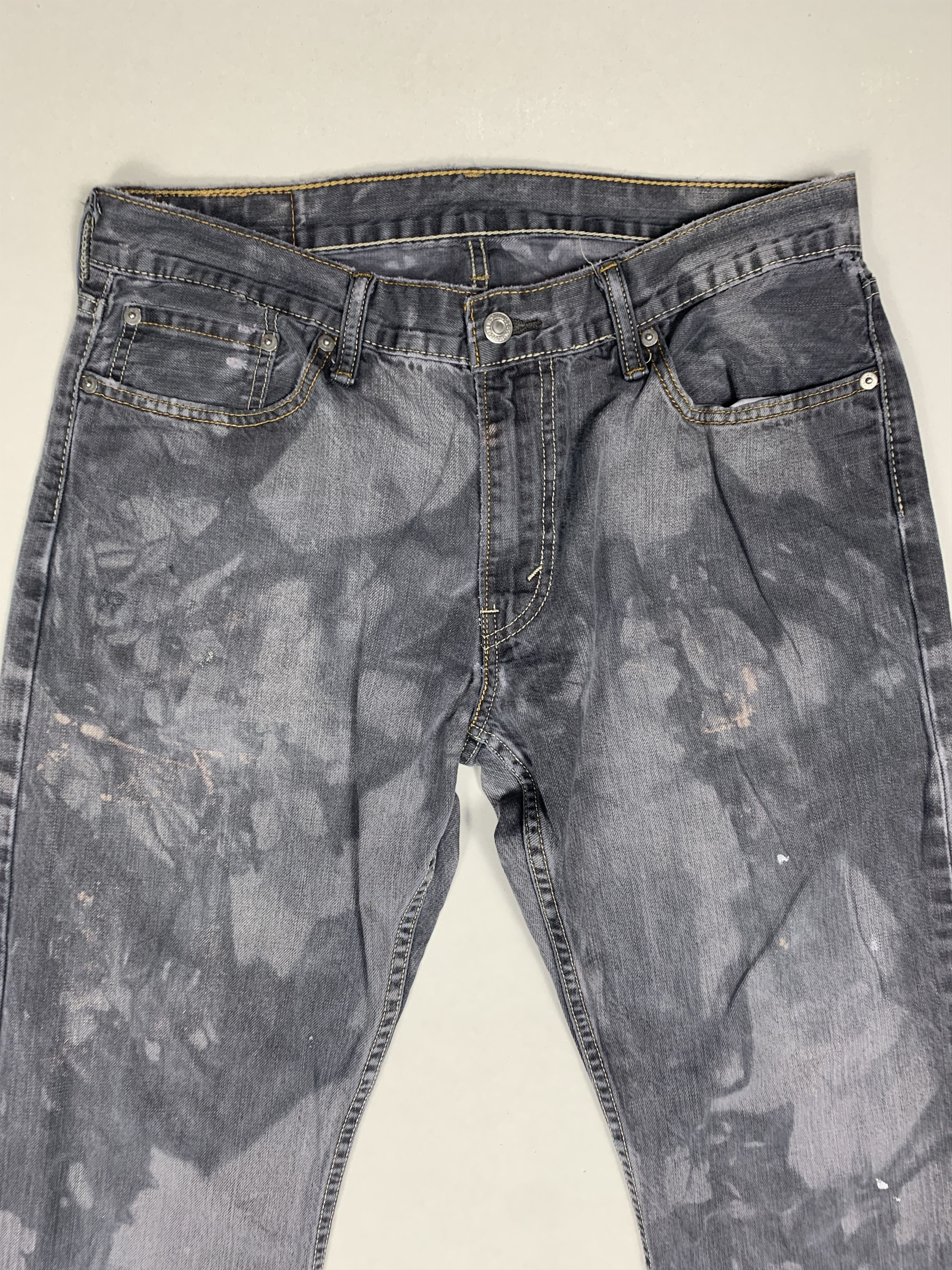 Levi's Vintage Levis 514 Distressed Faded Black Jeans P0009 Size US 34 / EU 50 - 2 Thumbnail