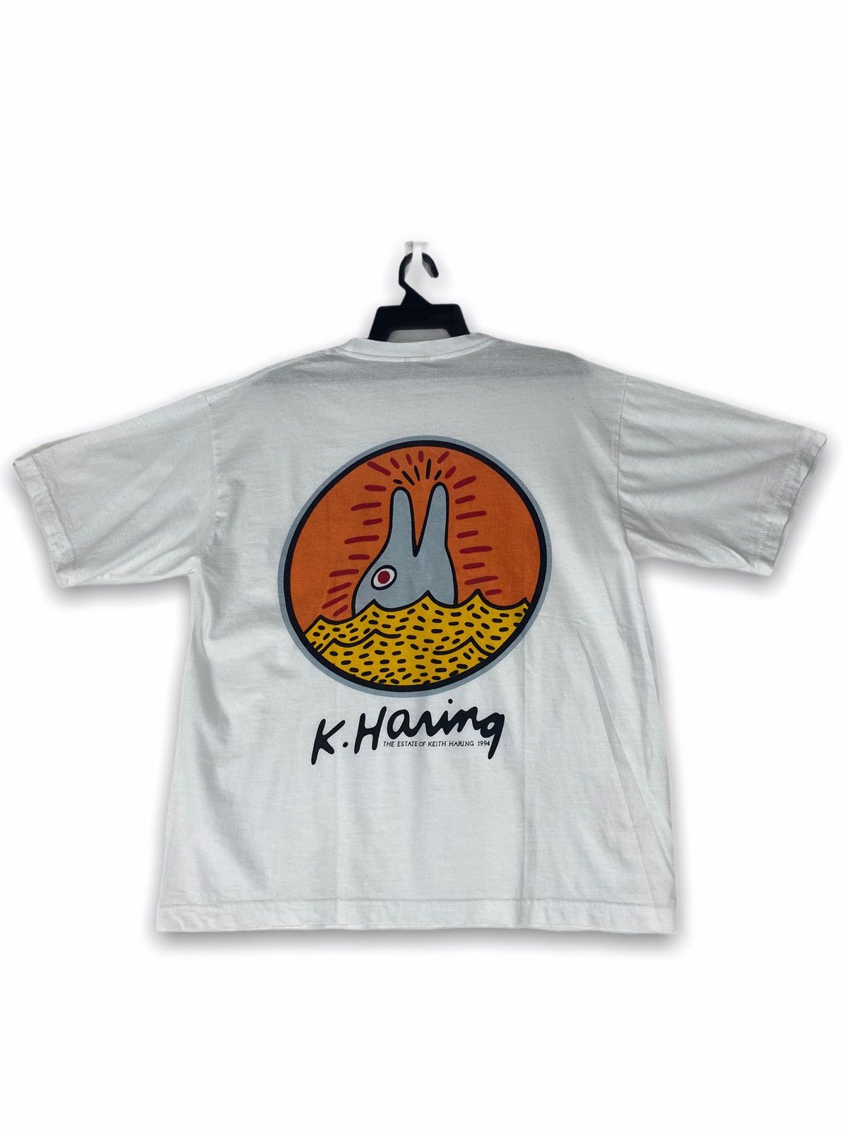 Keith Haring Vintage rare 1994 Keith Haring San Titre dolphin Size US L / EU 52-54 / 3 - 1 Thumbnail